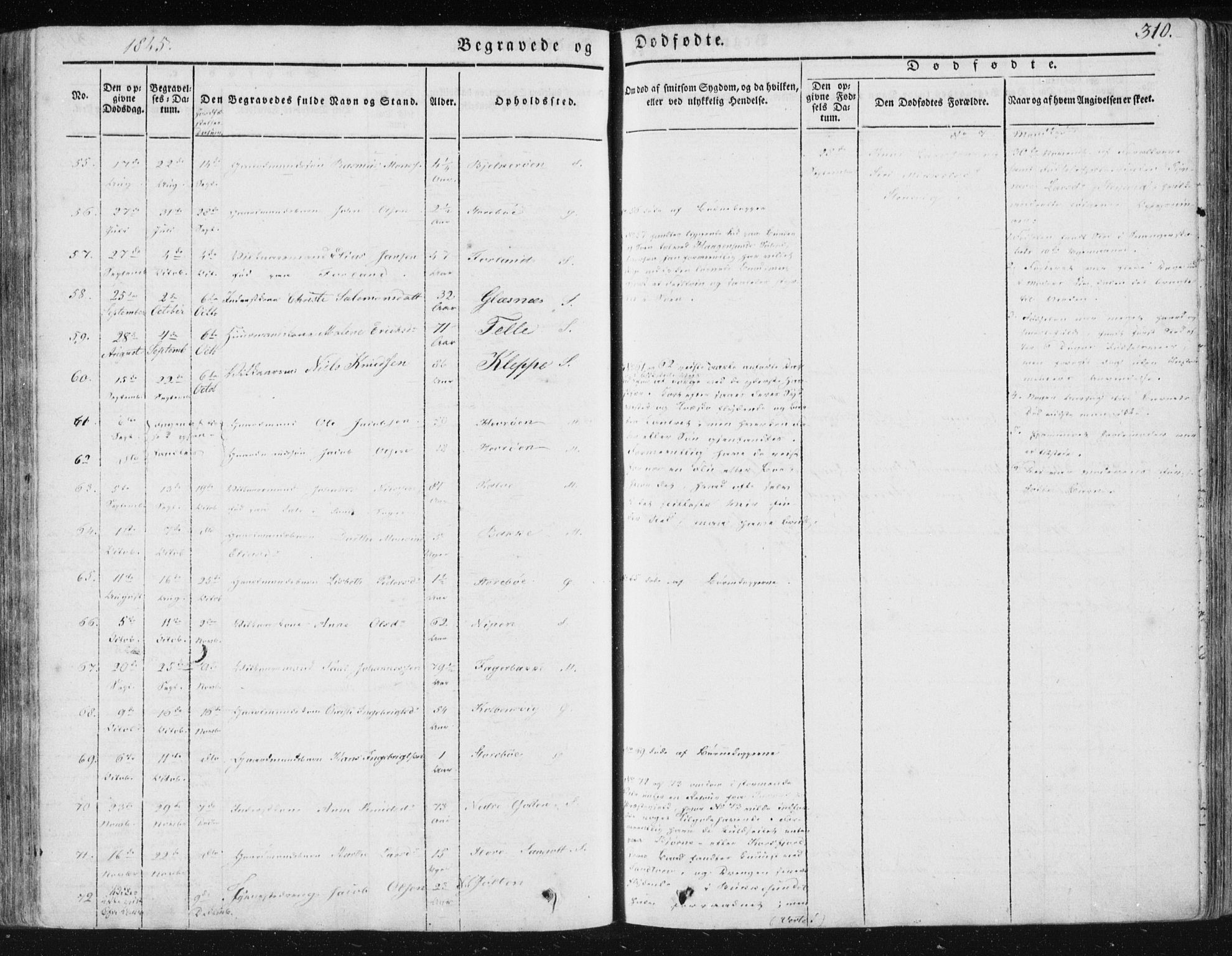 Sund sokneprestembete, AV/SAB-A-99930: Parish register (official) no. A 13, 1835-1849, p. 310