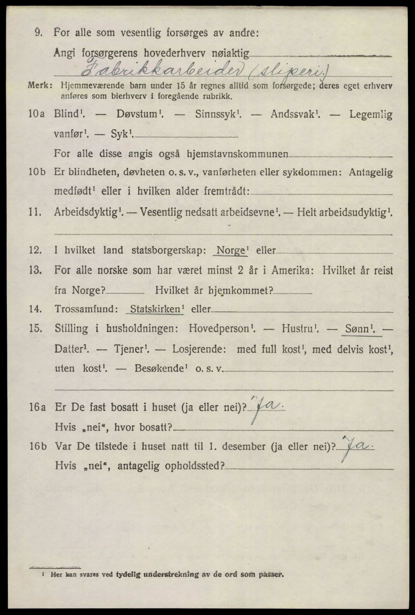 SAKO, 1920 census for Gjerpen, 1920, p. 2717