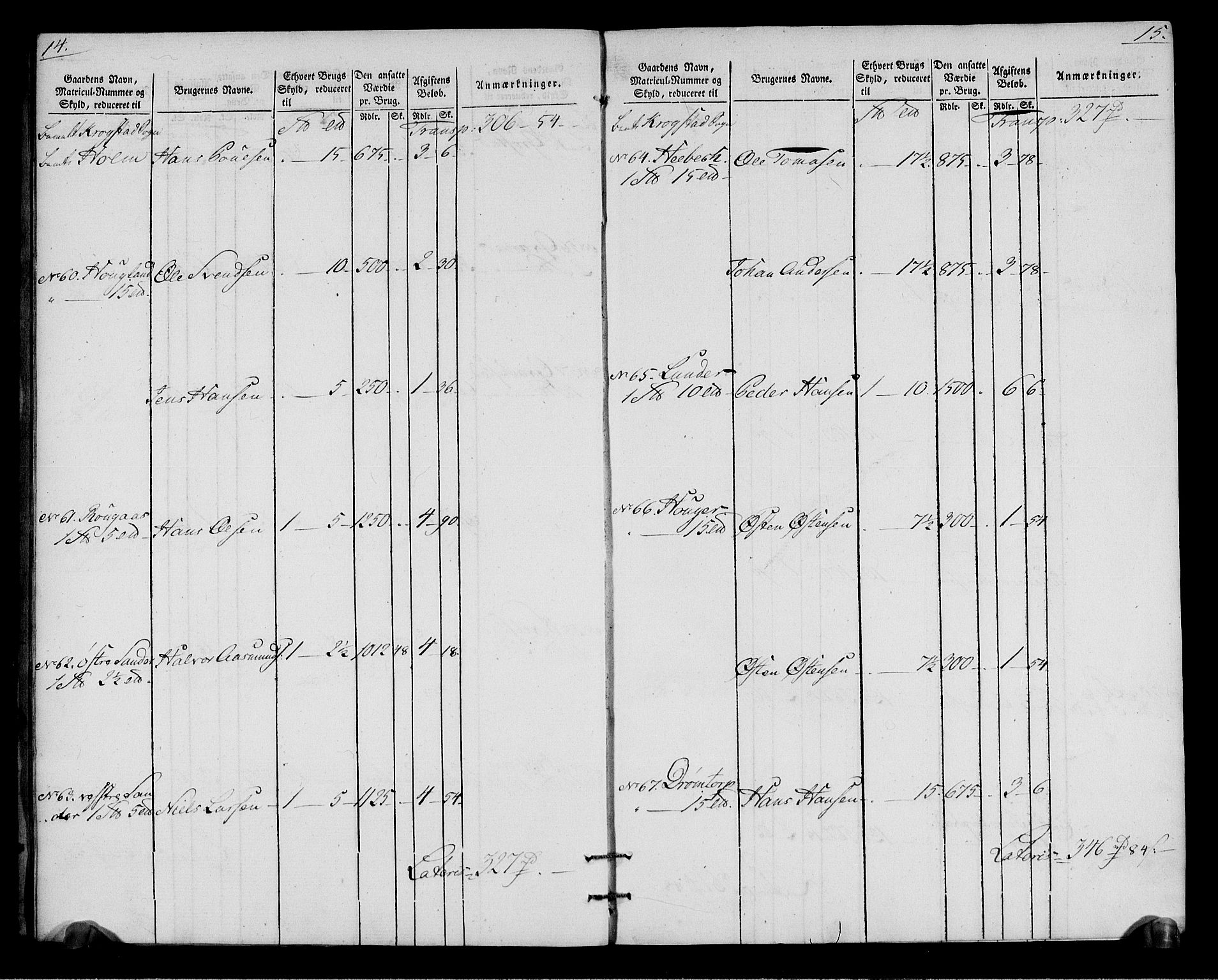 Rentekammeret inntil 1814, Realistisk ordnet avdeling, AV/RA-EA-4070/N/Ne/Nea/L0015: Follo fogderi. Oppebørselsregister, 1803-1804, p. 10