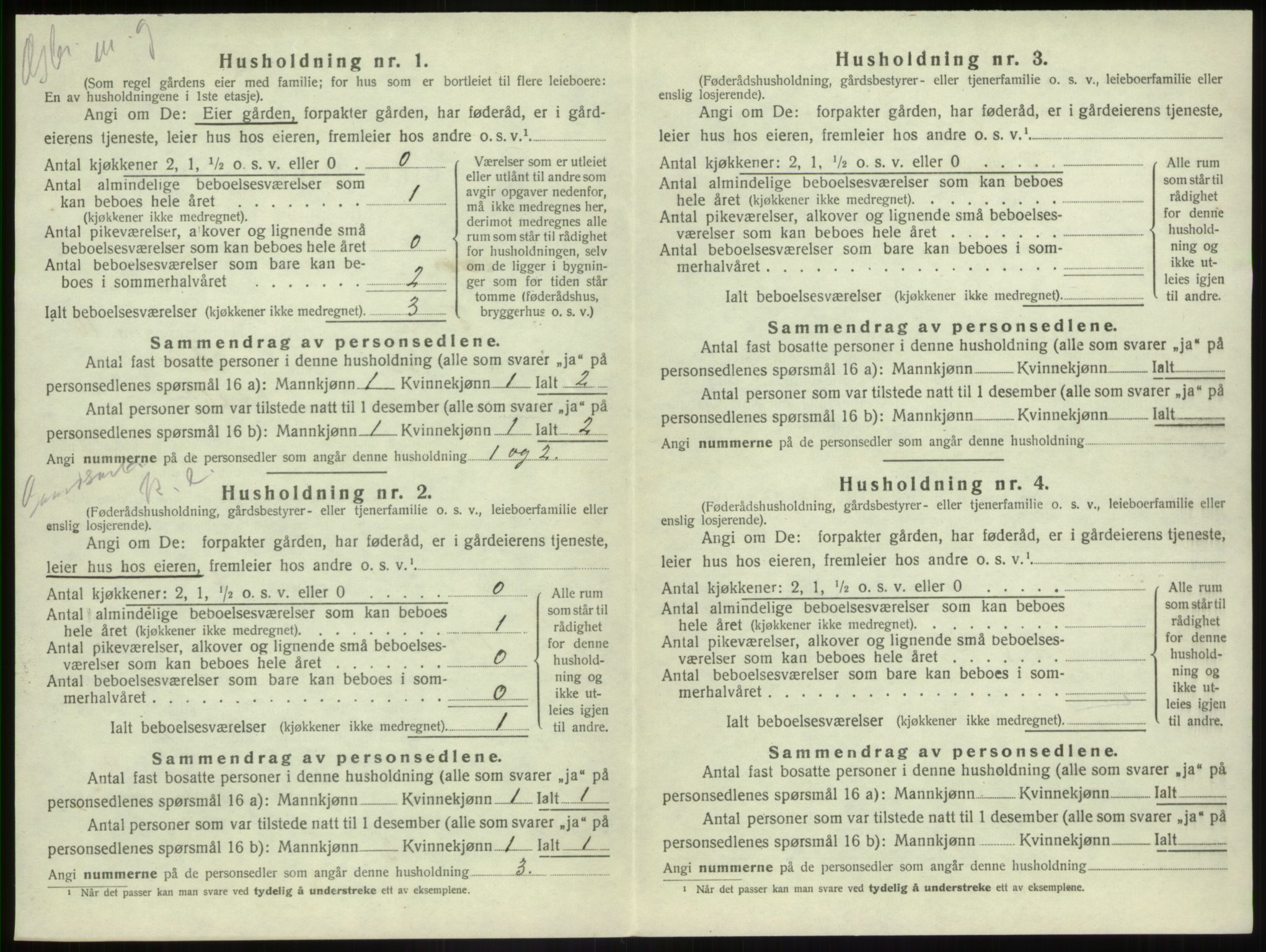 SAB, 1920 census for Førde, 1920, p. 543