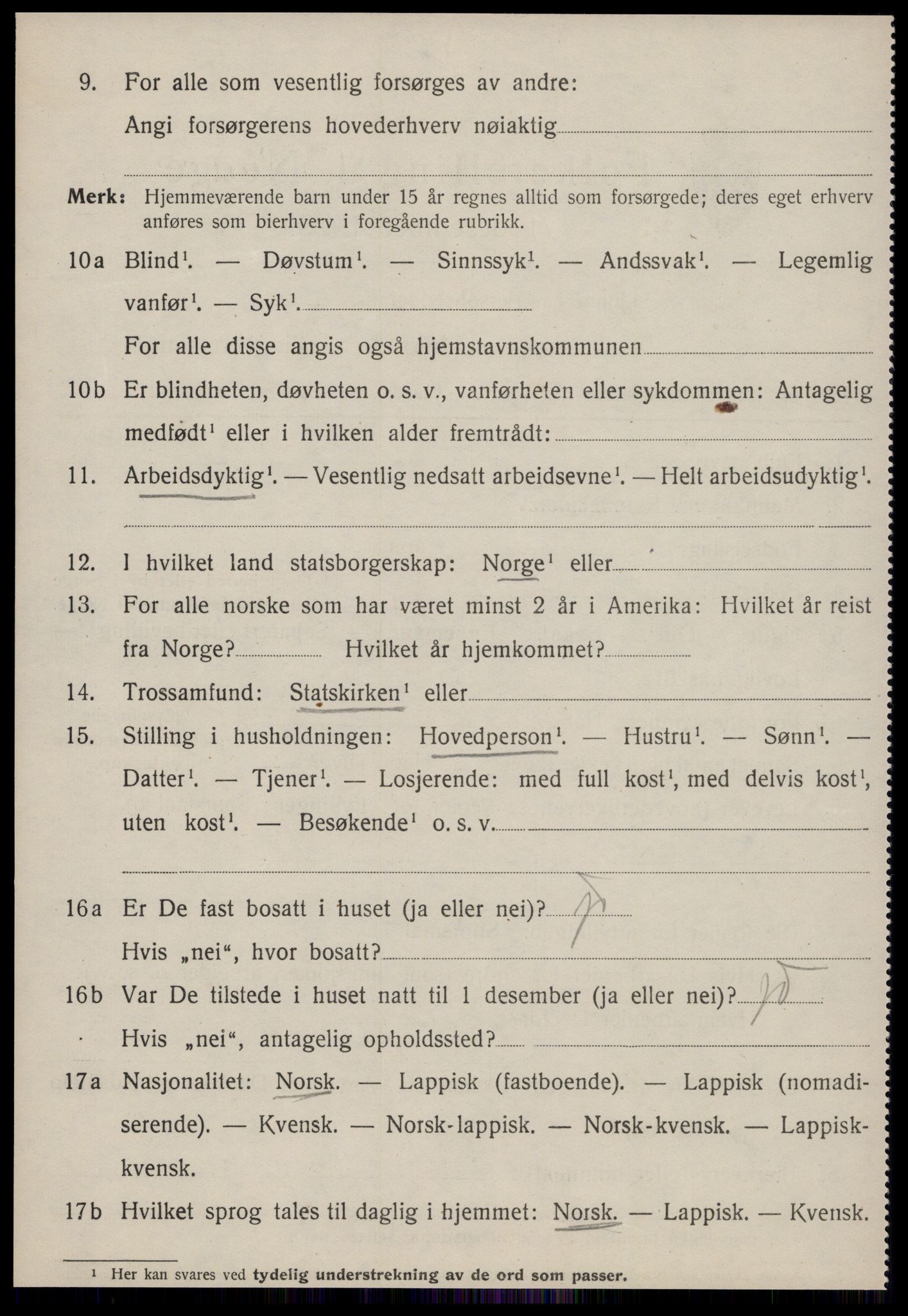 SAT, 1920 census for Meldal, 1920, p. 3620