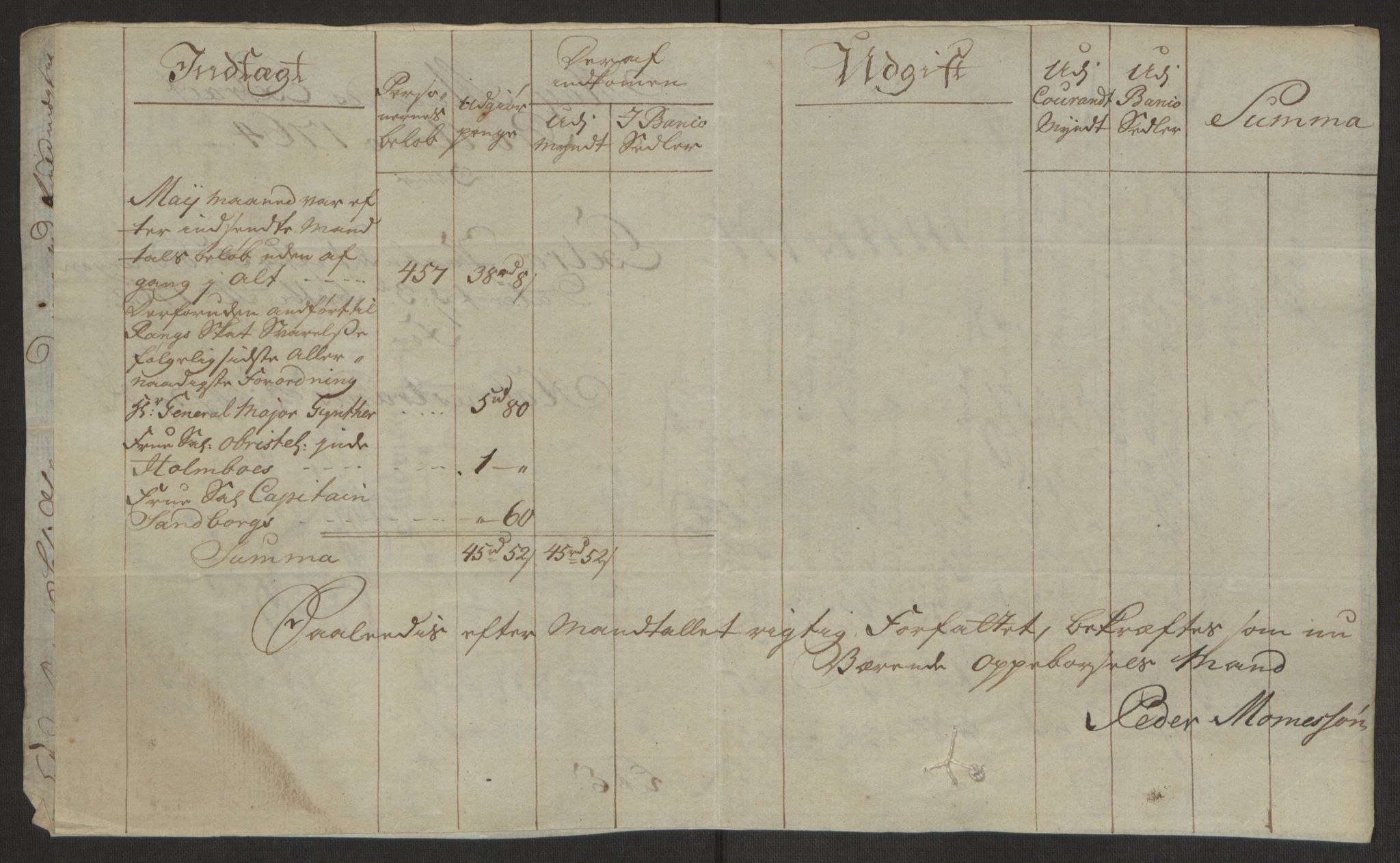 Rentekammeret inntil 1814, Reviderte regnskaper, Byregnskaper, AV/RA-EA-4066/R/Rh/L0163/0001: [H4] Kontribusjonsregnskap / Ekstraskatt, Holmestrand, 1762-1772, p. 147