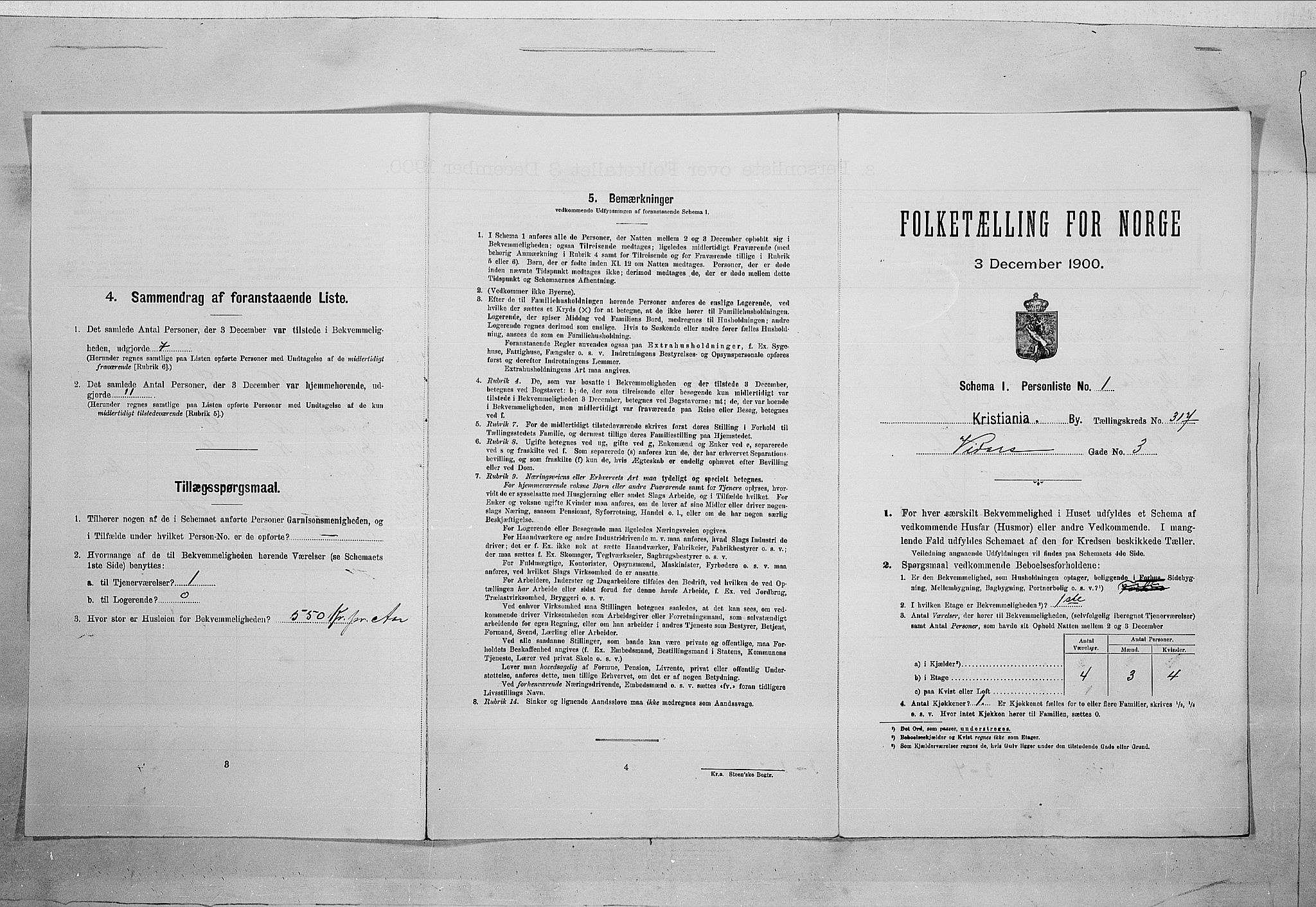 SAO, 1900 census for Kristiania, 1900, p. 112807