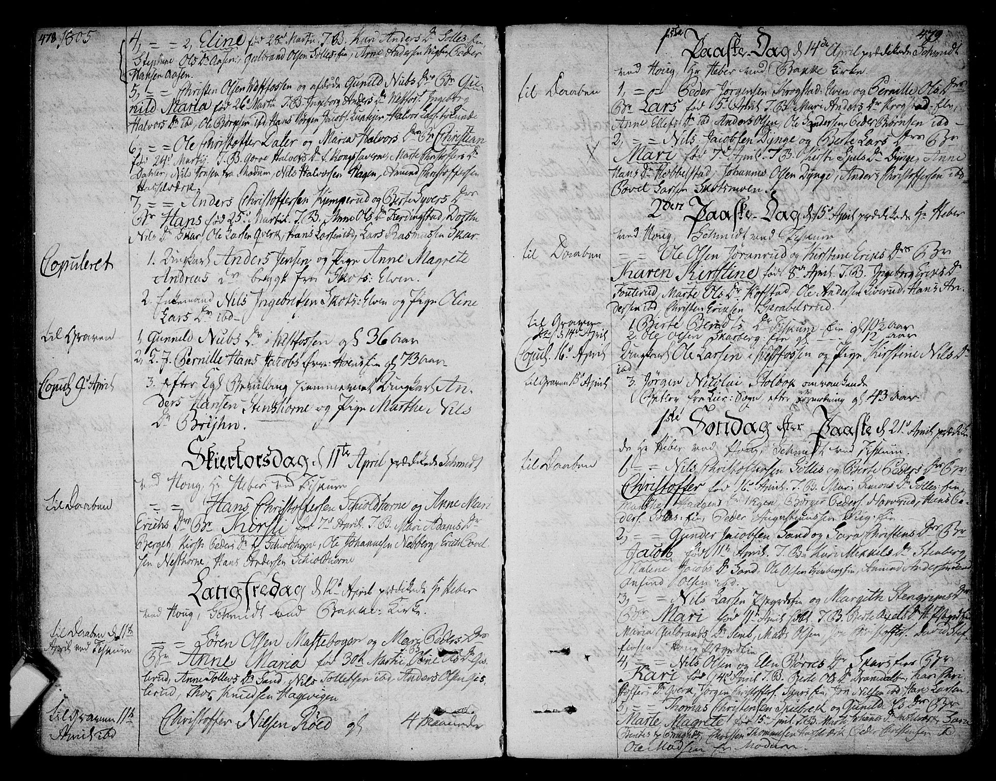 Eiker kirkebøker, SAKO/A-4/F/Fa/L0009: Parish register (official) no. I 9, 1789-1806, p. 478-479