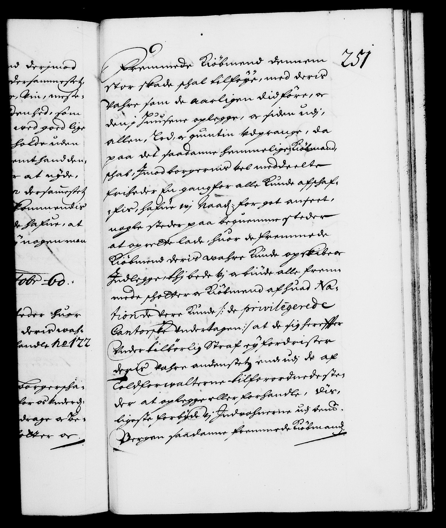 Danske Kanselli 1572-1799, RA/EA-3023/F/Fc/Fca/Fcaa/L0009: Norske registre (mikrofilm), 1657-1660, p. 251a
