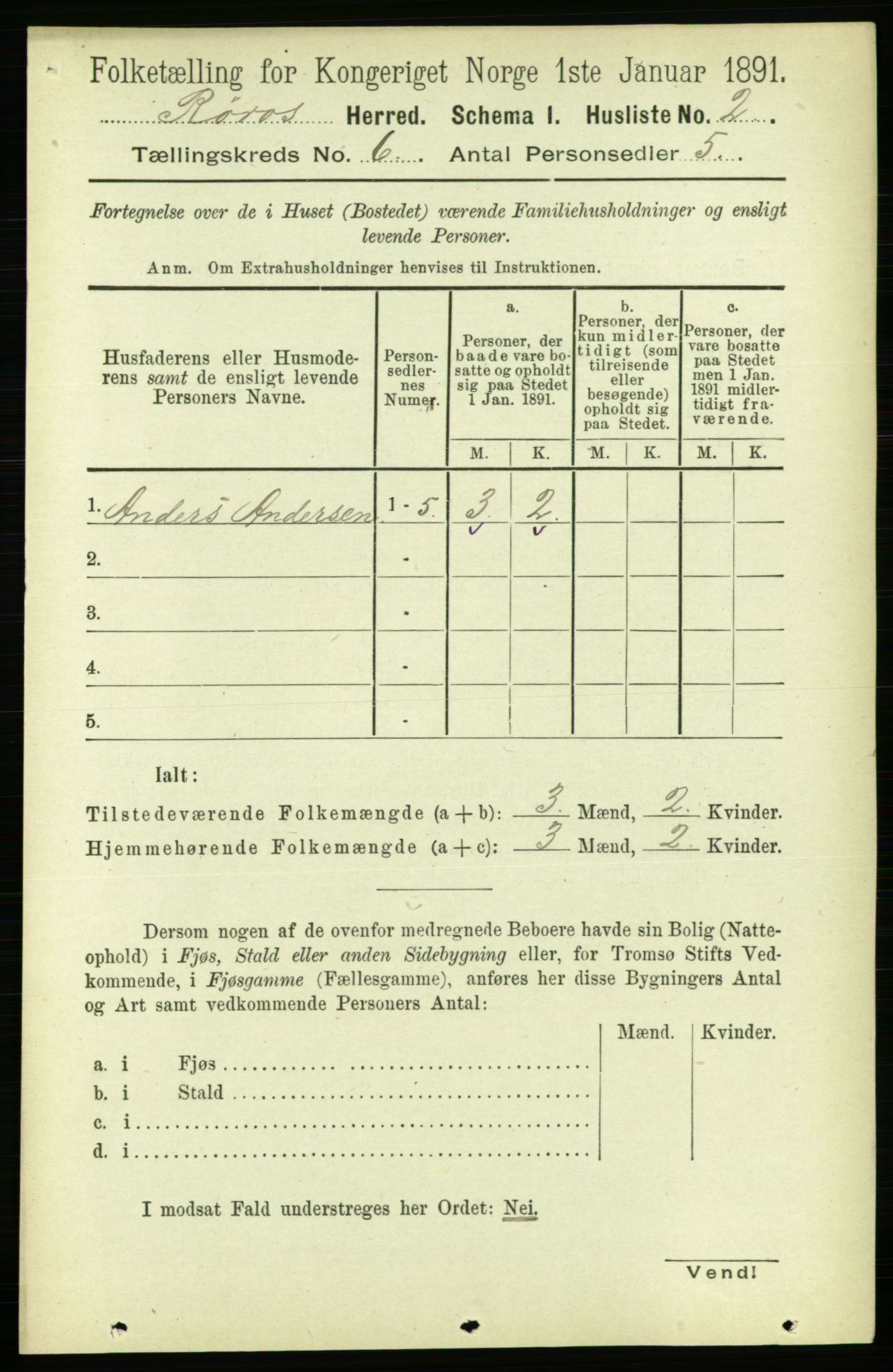 RA, 1891 census for 1640 Røros, 1891, p. 1113