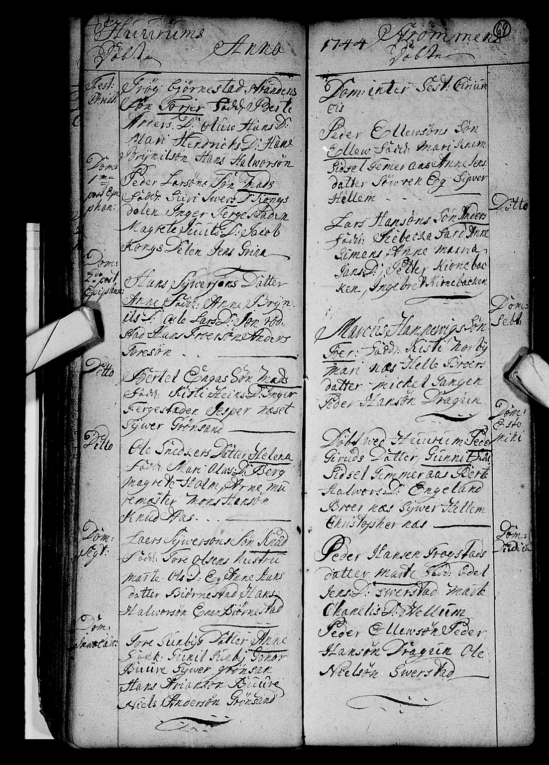 Hurum kirkebøker, AV/SAKO-A-229/F/Fa/L0002: Parish register (official) no. 2, 1733-1757, p. 69