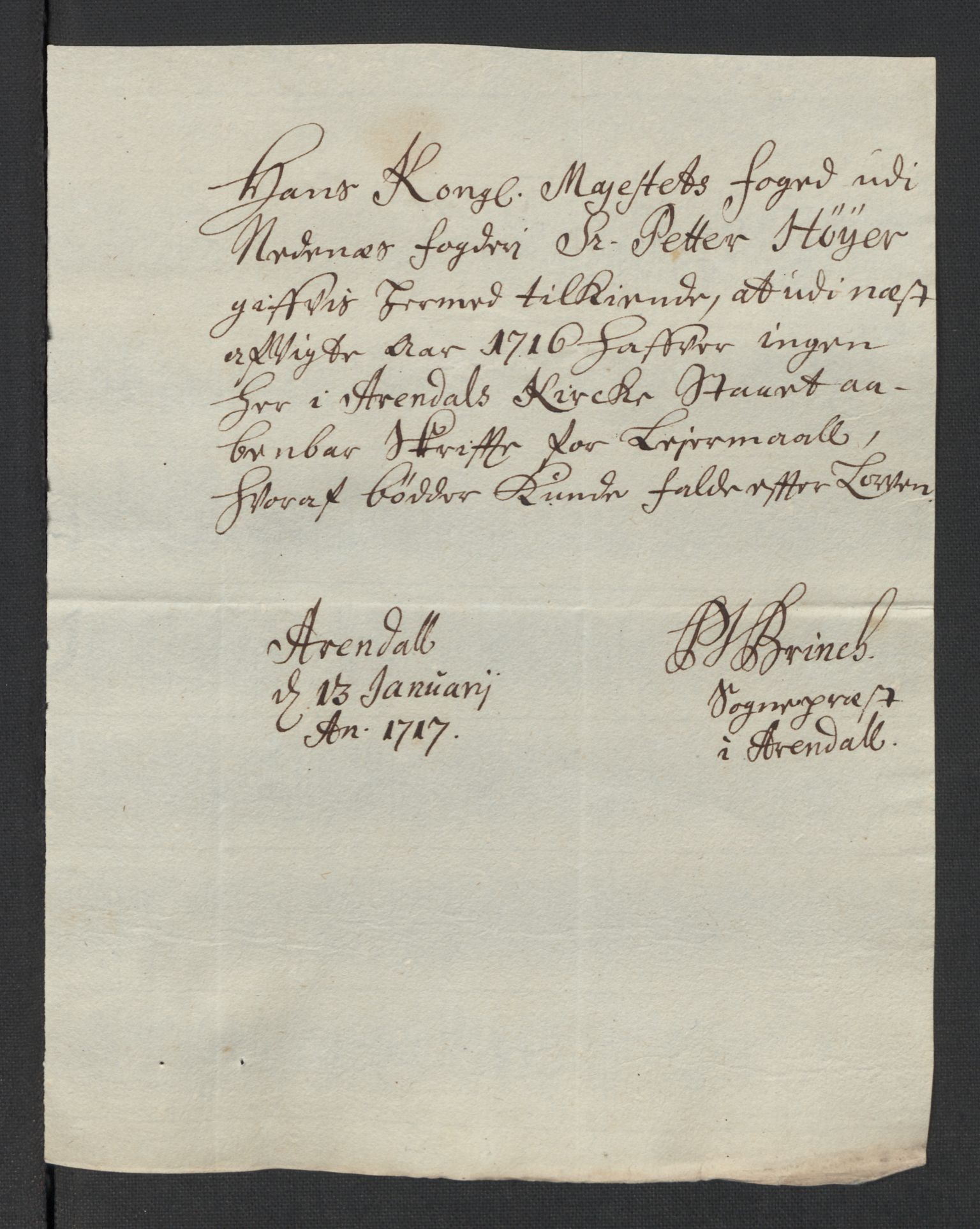 Rentekammeret inntil 1814, Reviderte regnskaper, Fogderegnskap, AV/RA-EA-4092/R39/L2325: Fogderegnskap Nedenes, 1716, p. 239