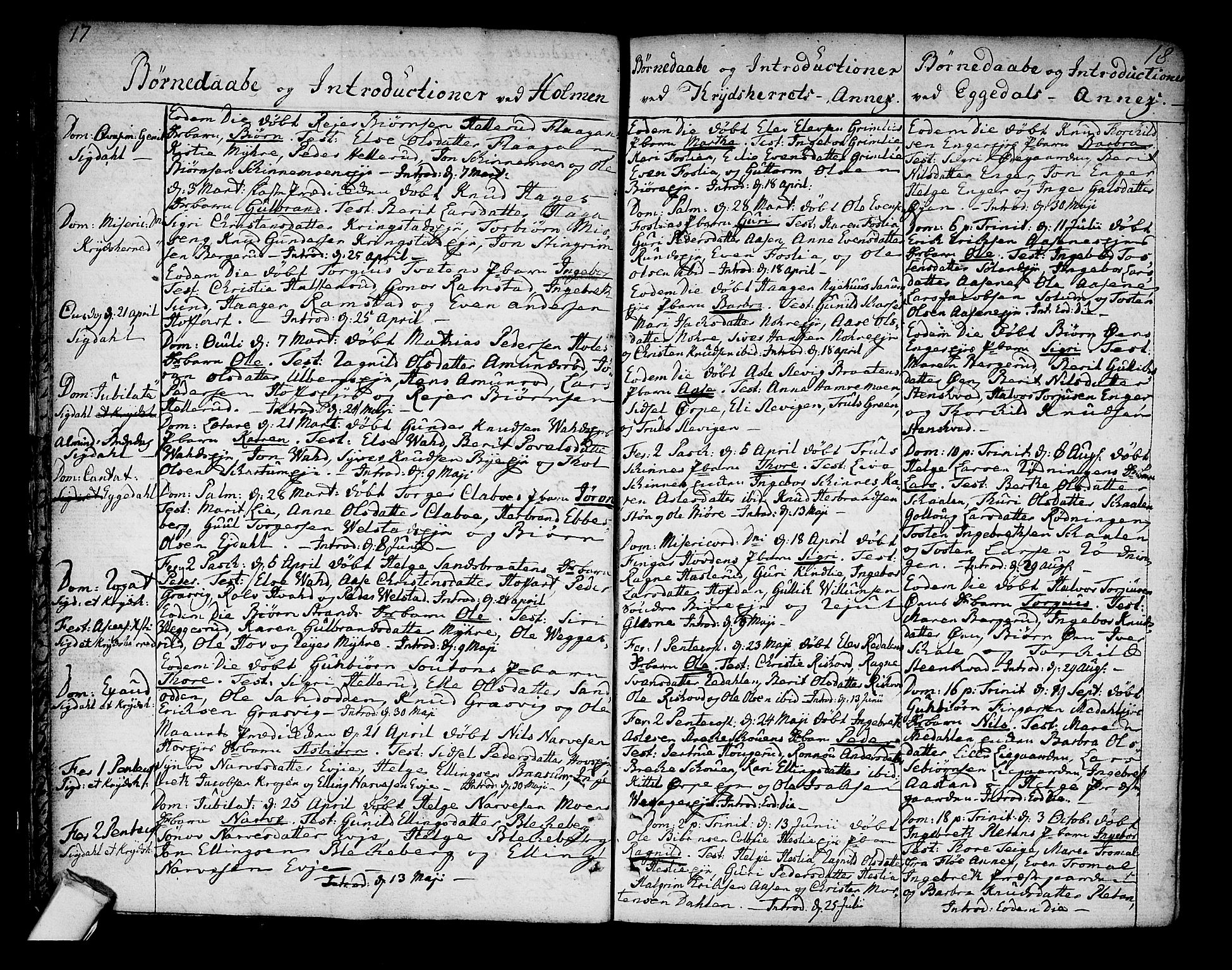 Sigdal kirkebøker, AV/SAKO-A-245/F/Fa/L0002: Parish register (official) no. I 2, 1778-1792, p. 17-18