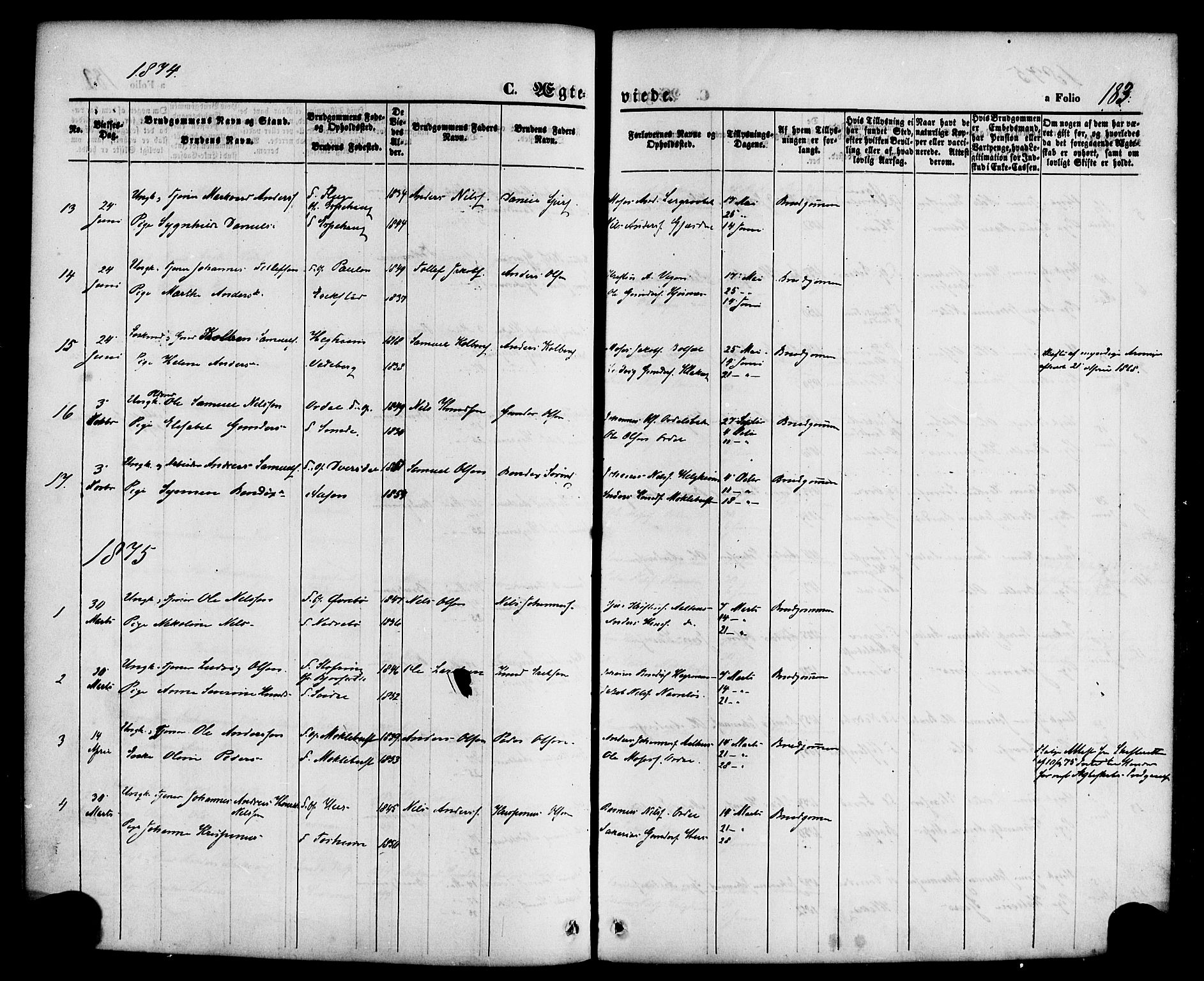 Jølster sokneprestembete, SAB/A-80701/H/Haa/Haaa/L0011: Parish register (official) no. A 11, 1866-1881, p. 183