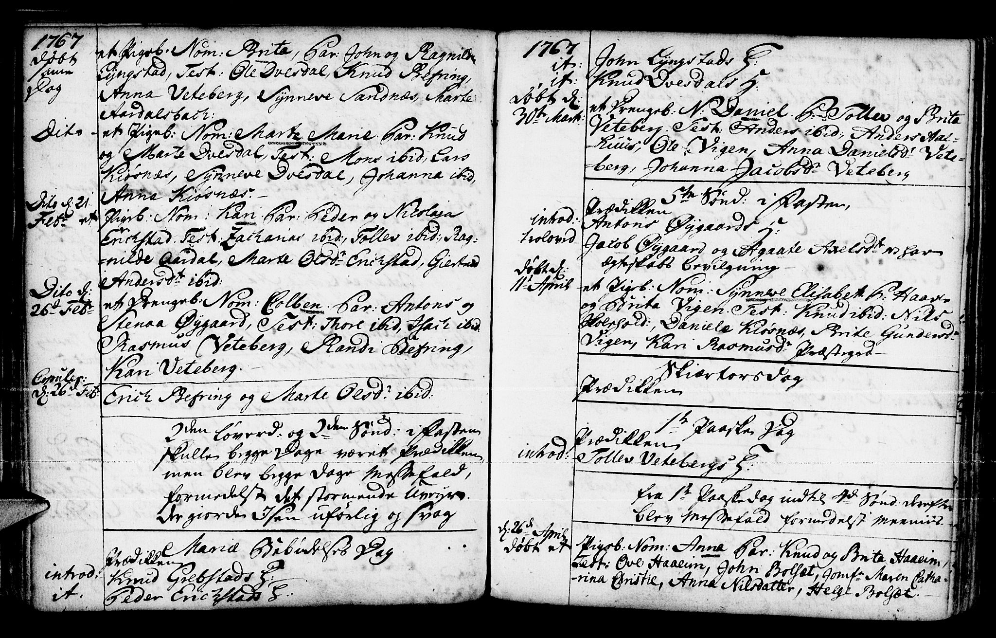 Jølster sokneprestembete, AV/SAB-A-80701/H/Haa/Haaa/L0004: Parish register (official) no. A 4, 1749-1789, p. 97