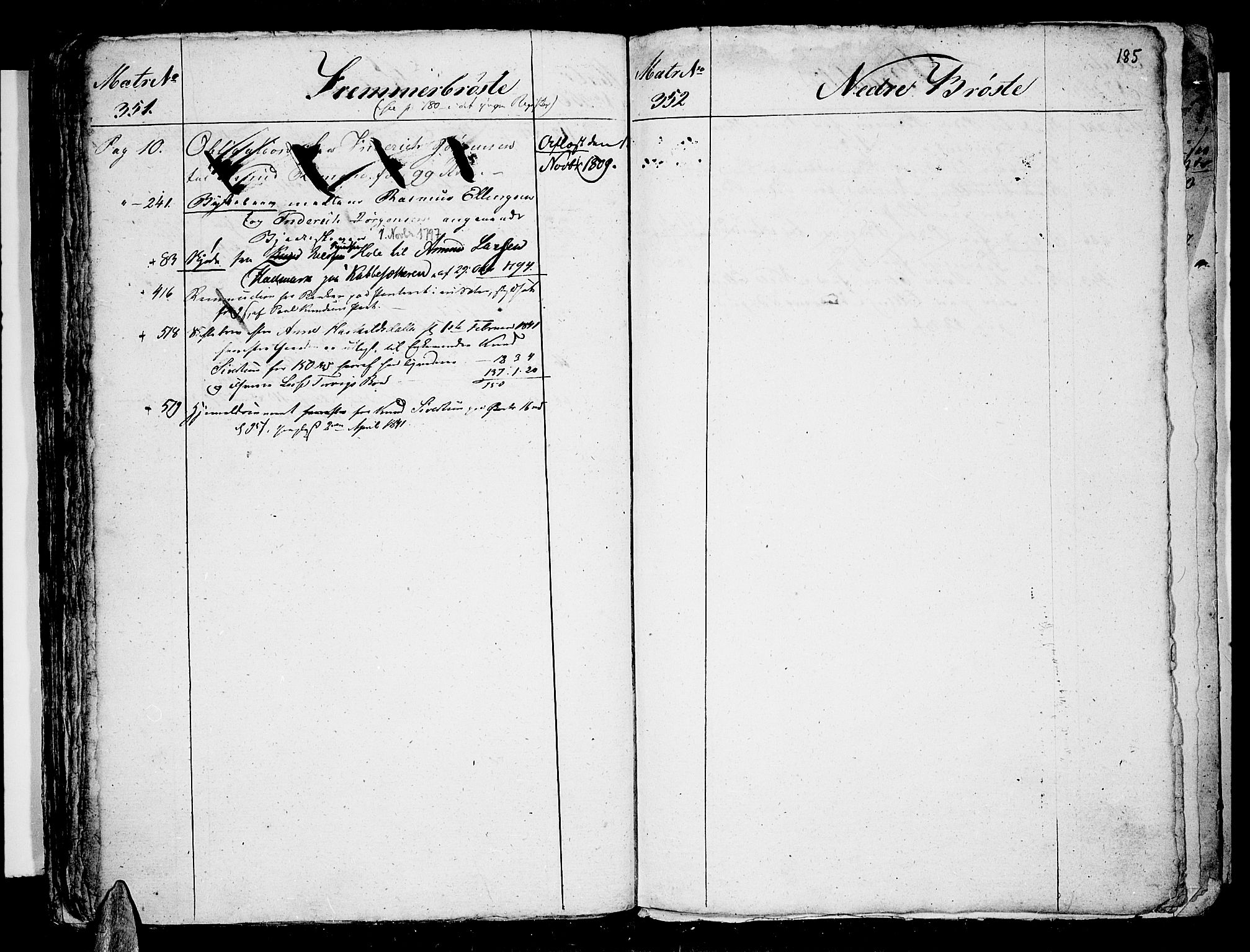 Romsdal sorenskriveri, SAT/A-4149/1/2/2Aa/L0003: Mortgage register no. 3, 1791-1806, p. 185