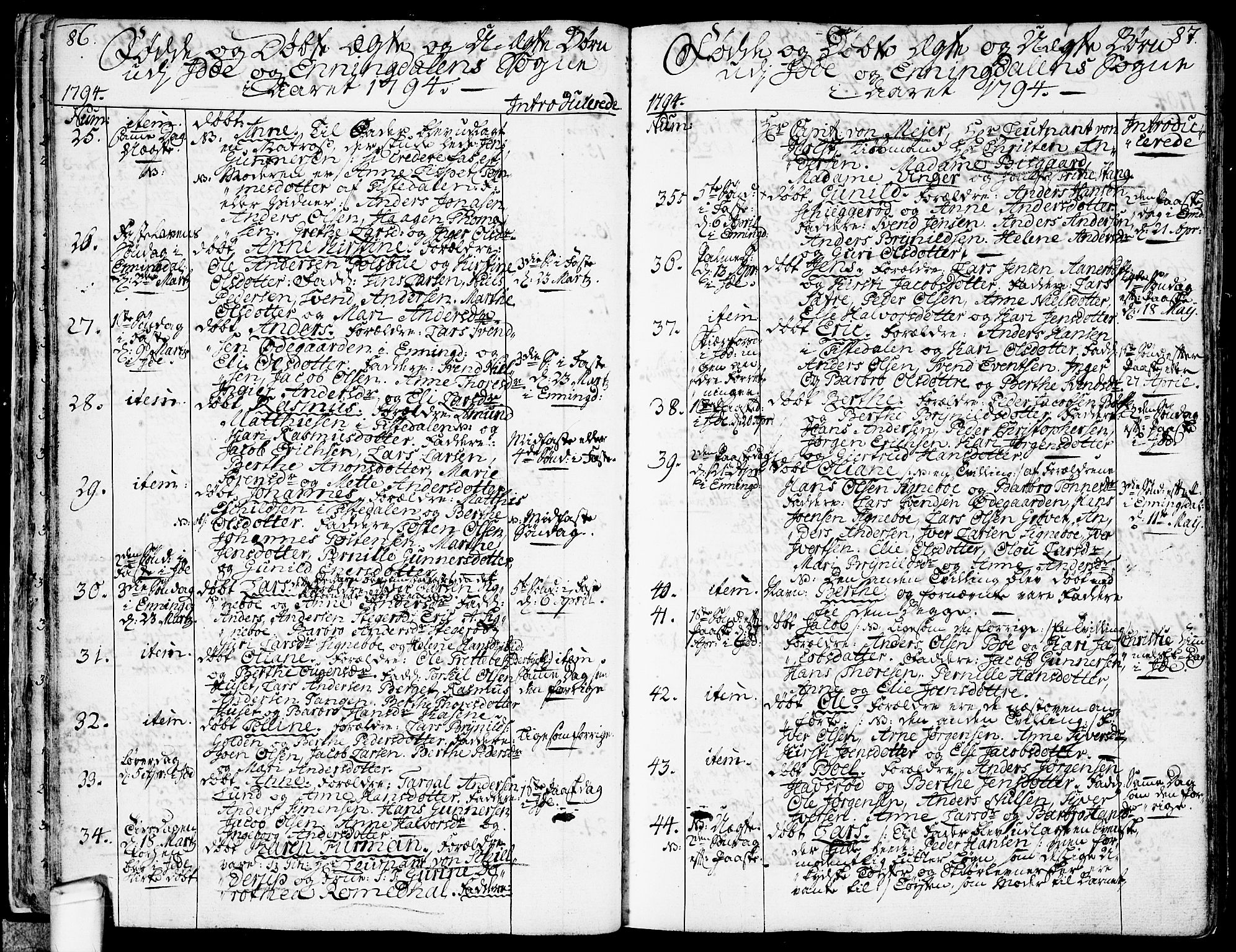 Idd prestekontor Kirkebøker, SAO/A-10911/F/Fc/L0001: Parish register (official) no. III 1, 1770-1814, p. 86-87