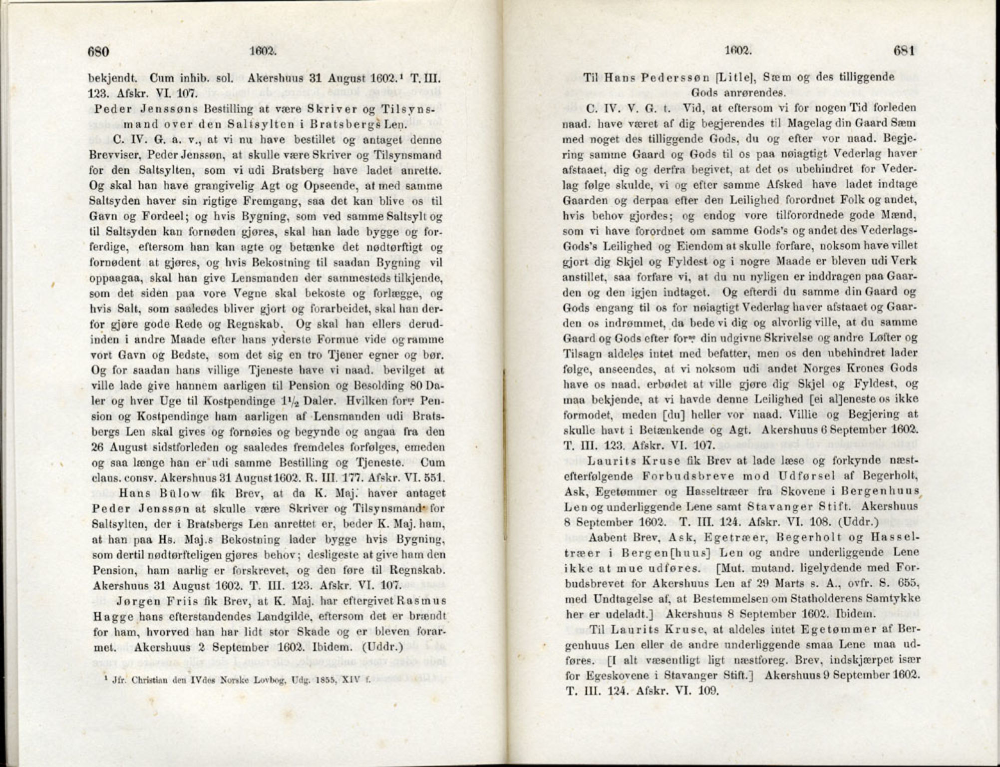 Publikasjoner utgitt av Det Norske Historiske Kildeskriftfond, PUBL/-/-/-: Norske Rigs-Registranter, bind 3, 1588-1602, p. 680-681