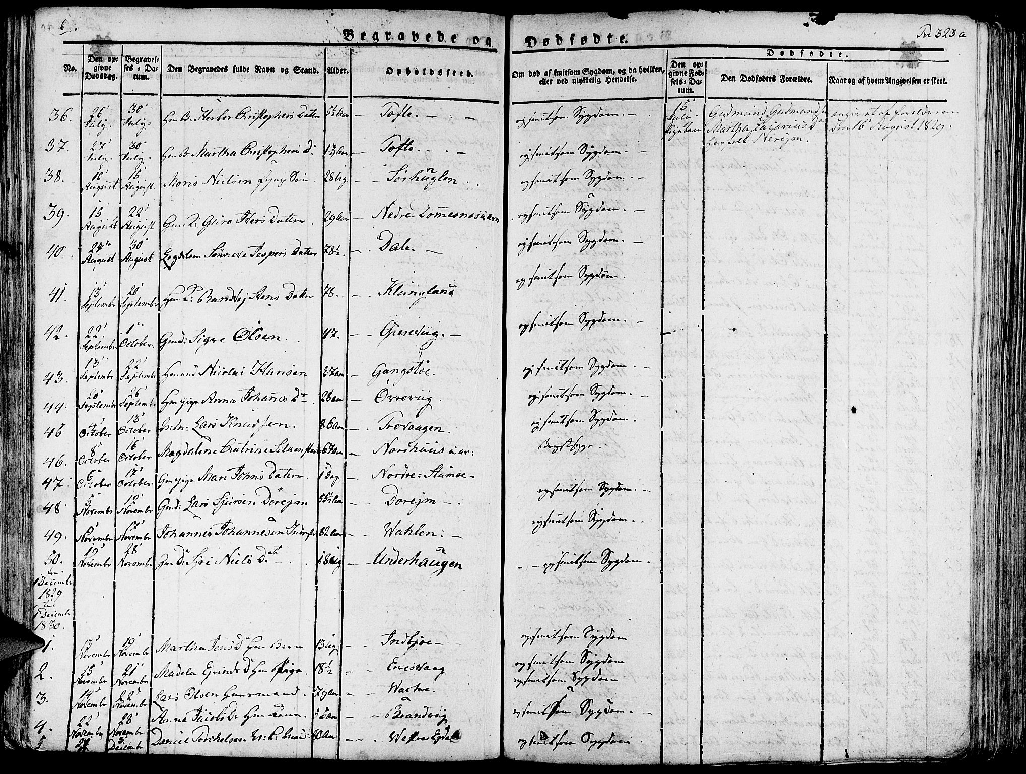 Fjelberg sokneprestembete, AV/SAB-A-75201/H/Haa: Parish register (official) no. A 5, 1822-1834, p. 323