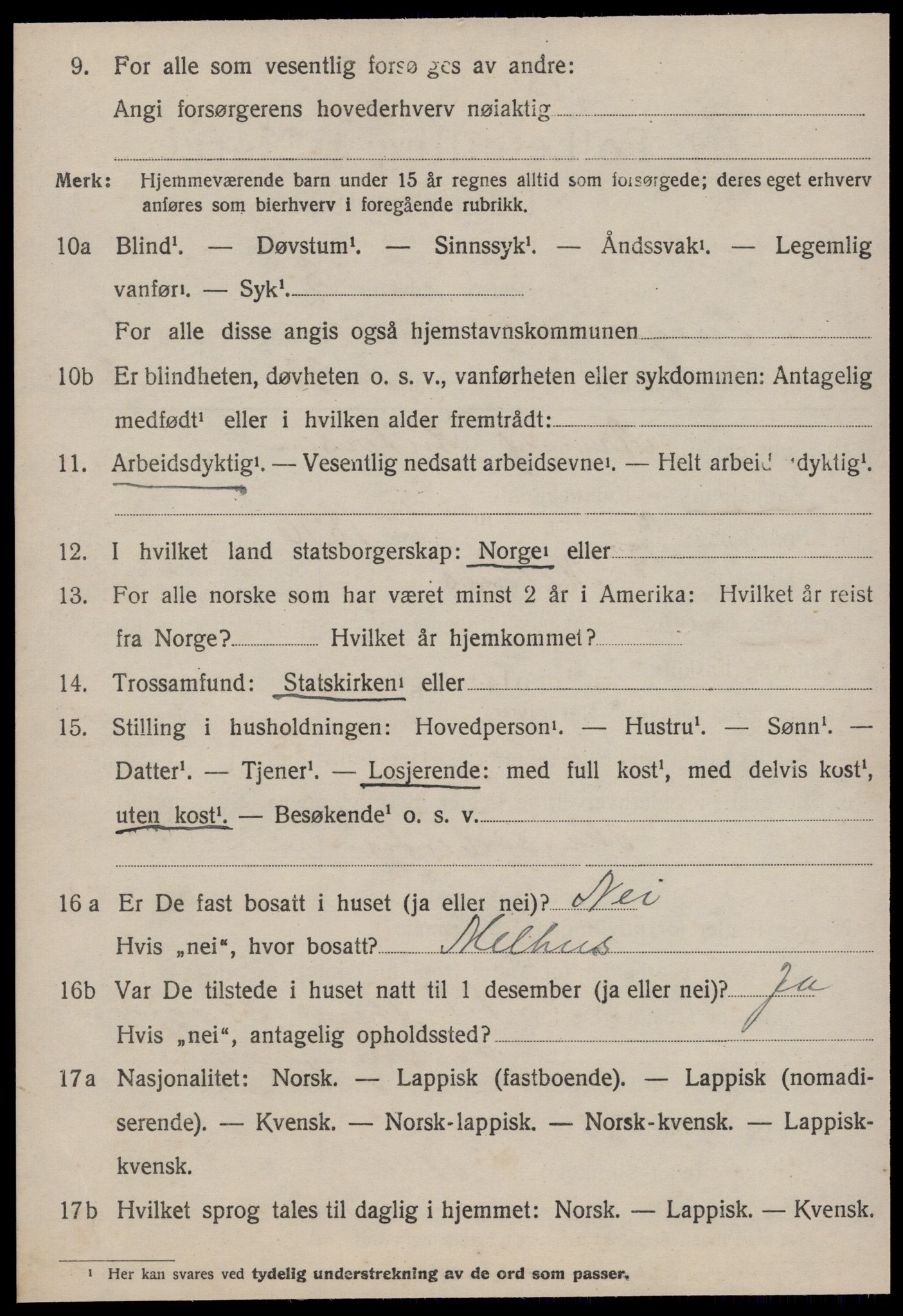 SAT, 1920 census for Singsås, 1920, p. 1122