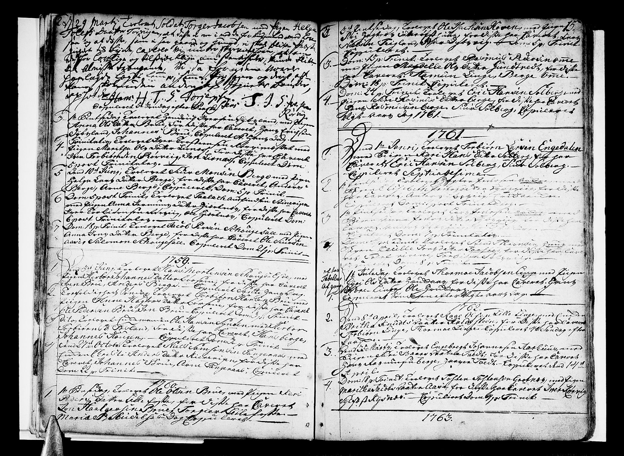 Strandebarm sokneprestembete, SAB/A-78401/H/Haa: Parish register (official) no. A 3 /1, 1750-1787, p. 15