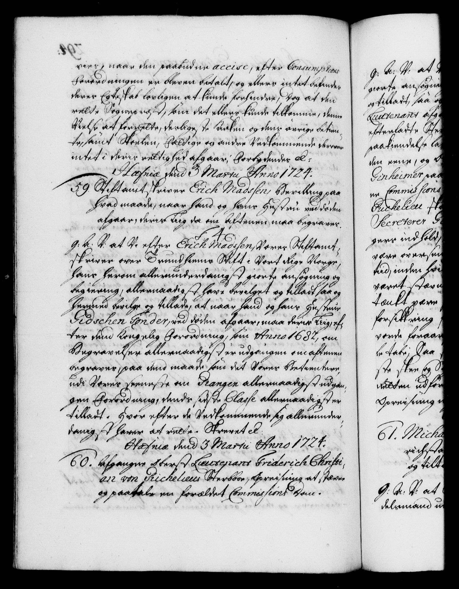 Danske Kanselli 1572-1799, AV/RA-EA-3023/F/Fc/Fca/Fcaa/L0024: Norske registre, 1723-1725, p. 294b