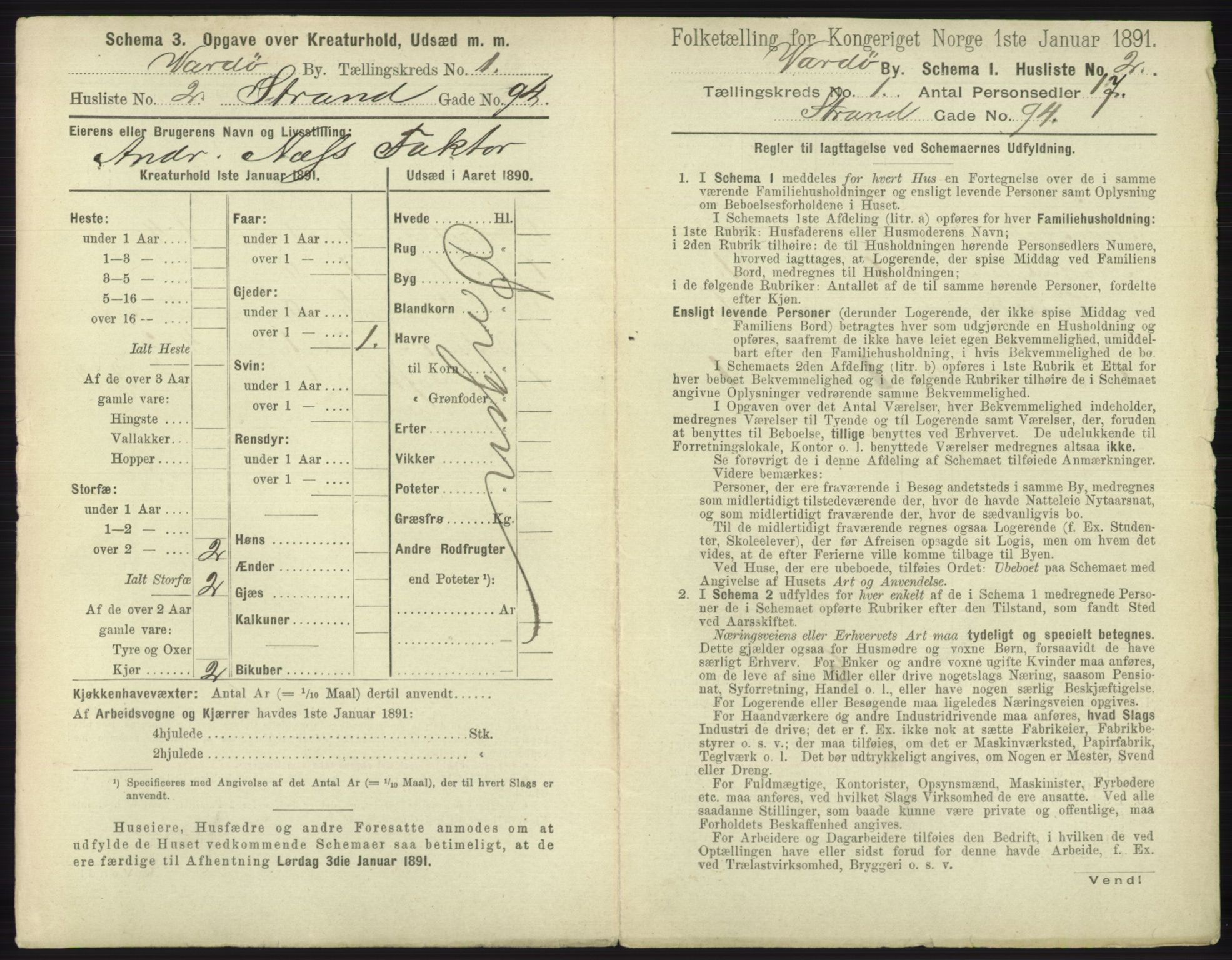 RA, 1891 census for 2002 Vardø, 1891, p. 18