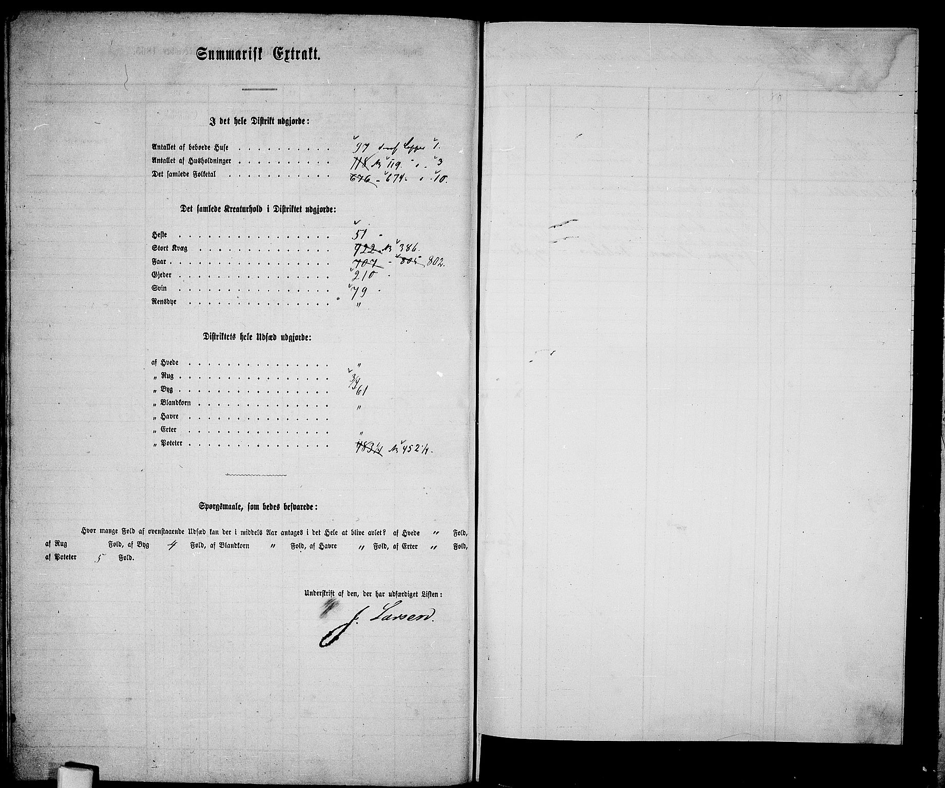 RA, 1865 census for Hadsel, 1865, p. 35