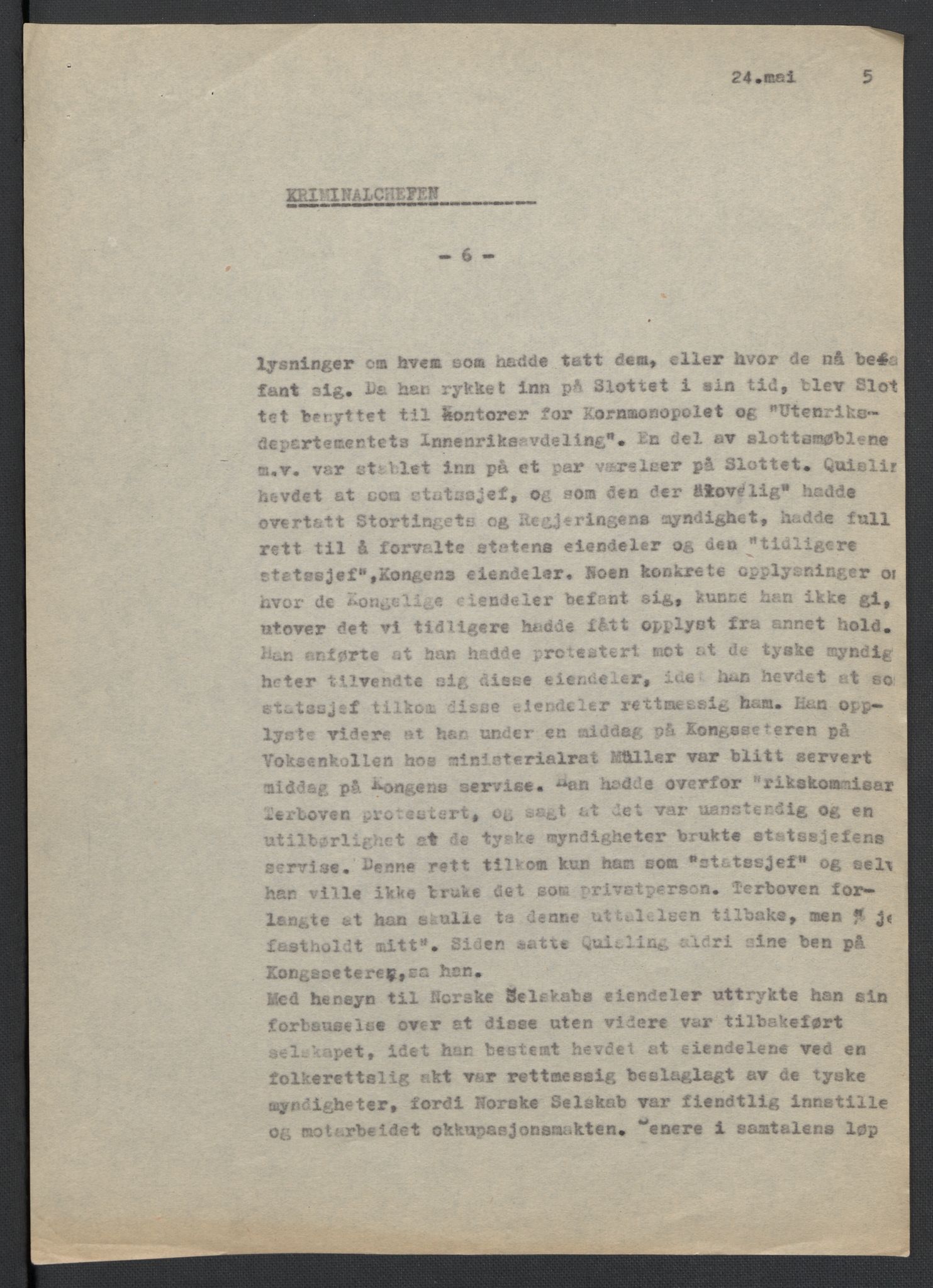 Landssvikarkivet, Oslo politikammer, AV/RA-S-3138-01/D/Da/L0003: Dnr. 29, 1945, p. 2600