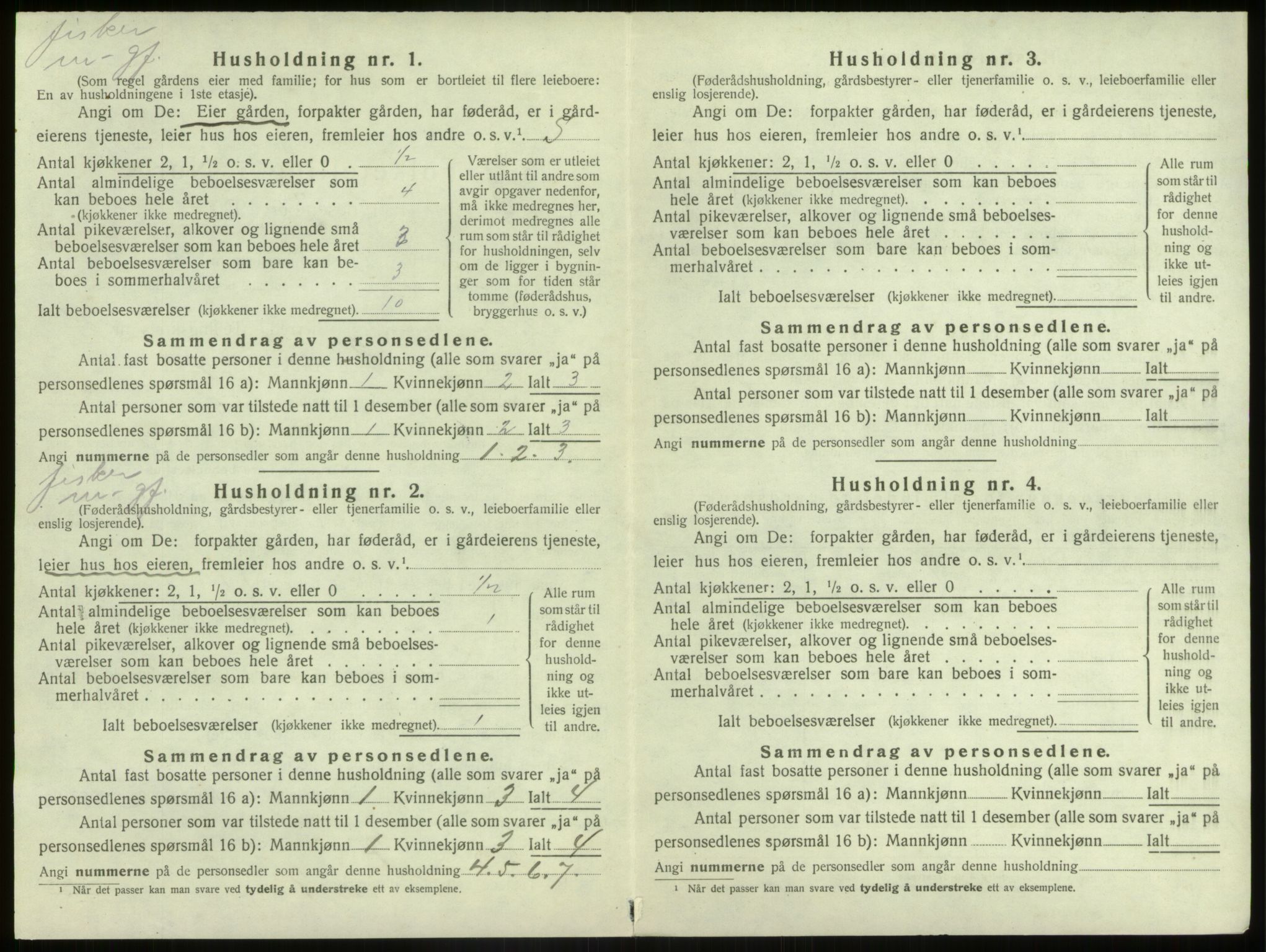 SAB, 1920 census for Bremanger, 1920, p. 331