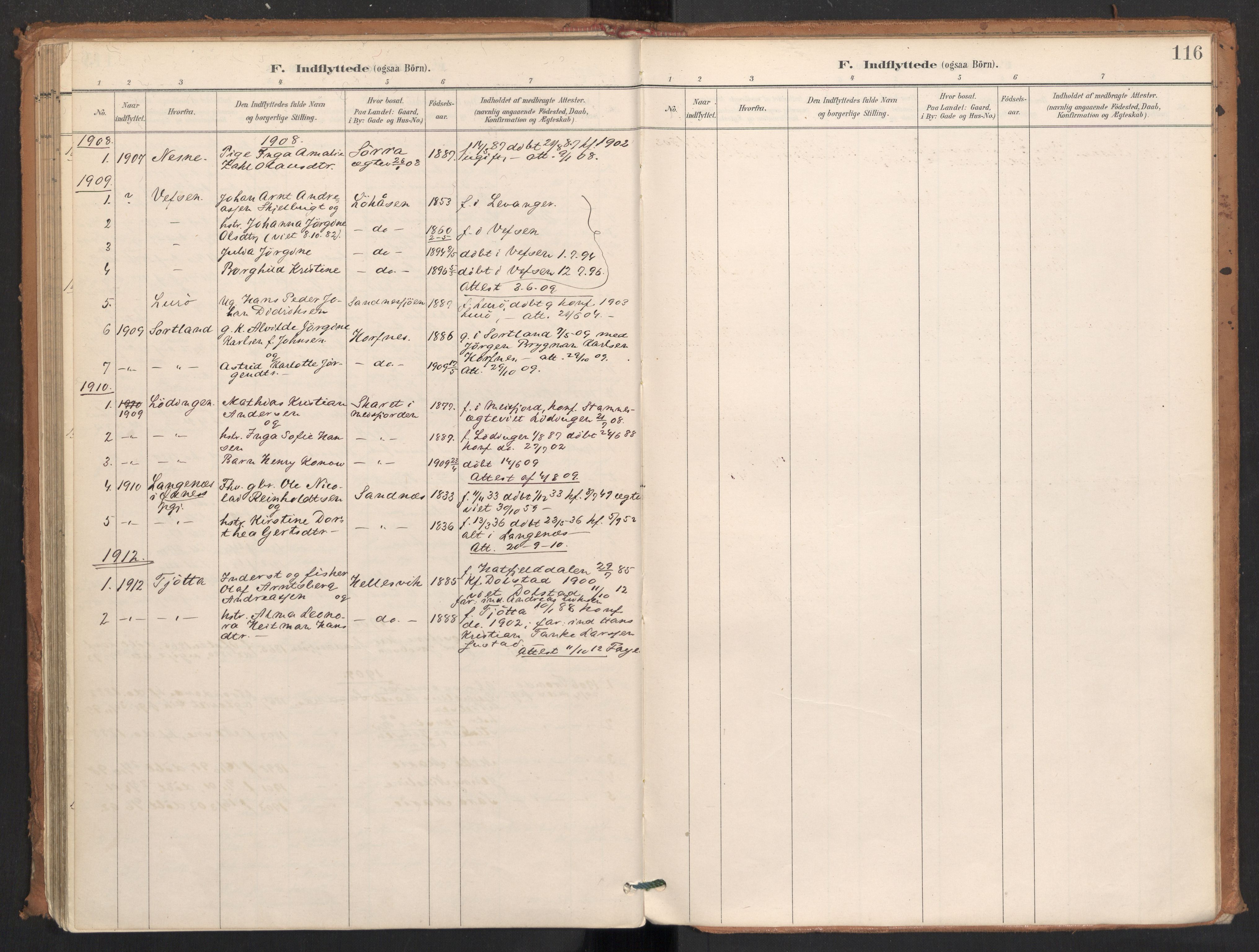 Ministerialprotokoller, klokkerbøker og fødselsregistre - Nordland, AV/SAT-A-1459/831/L0472: Parish register (official) no. 831A03, 1897-1912, p. 116