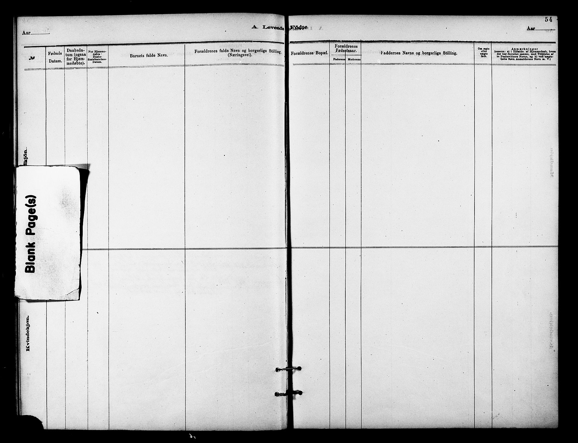 Målselv sokneprestembete, SATØ/S-1311/G/Ga/Gaa/L0009kirke: Parish register (official) no. 9, 1878-1889, p. 54