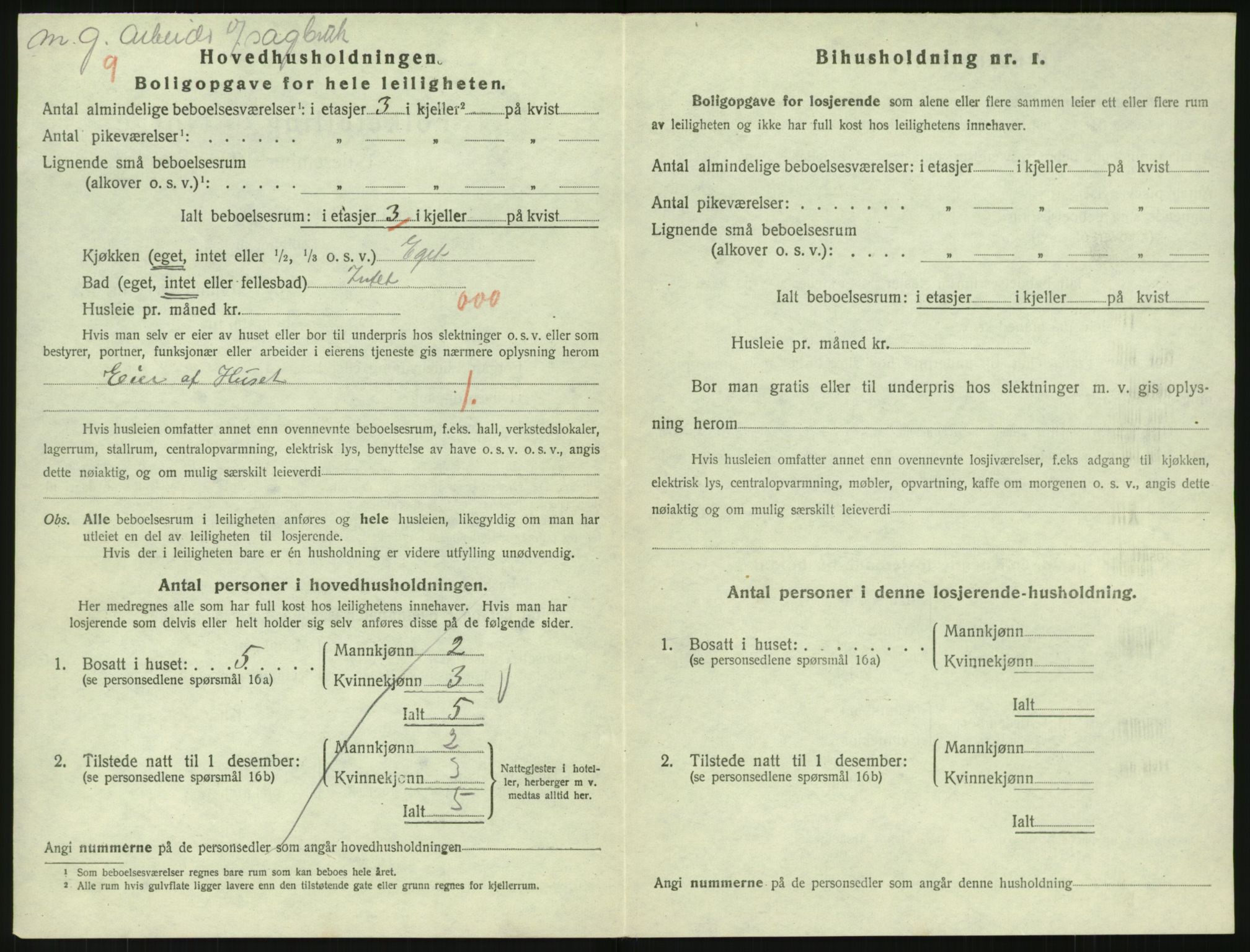 SAK, 1920 census for Arendal, 1920, p. 9149