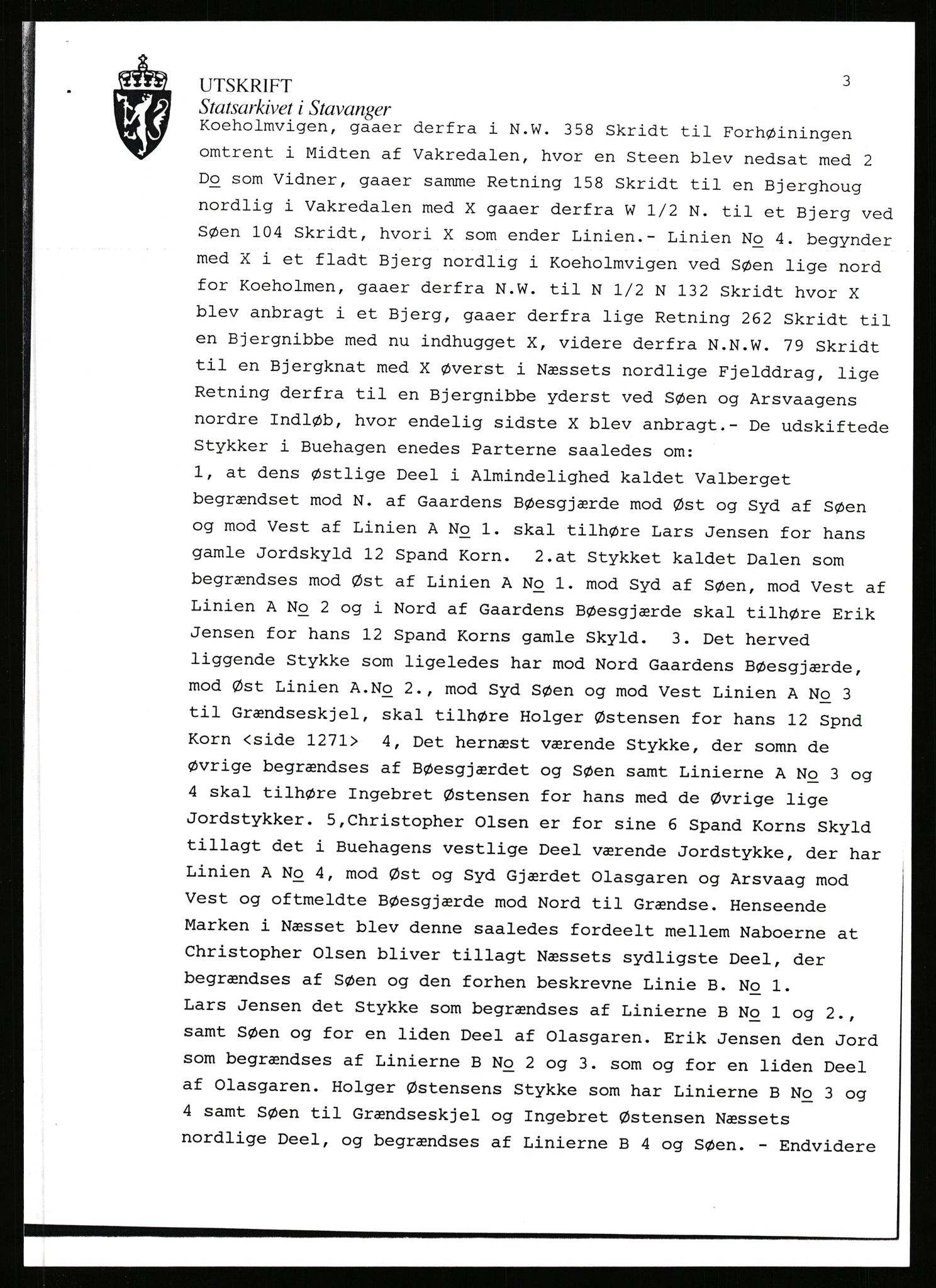 Statsarkivet i Stavanger, AV/SAST-A-101971/03/Y/Yj/L0002: Avskrifter sortert etter gårdsnavn: Amdal indre - Askeland, 1750-1930, p. 328