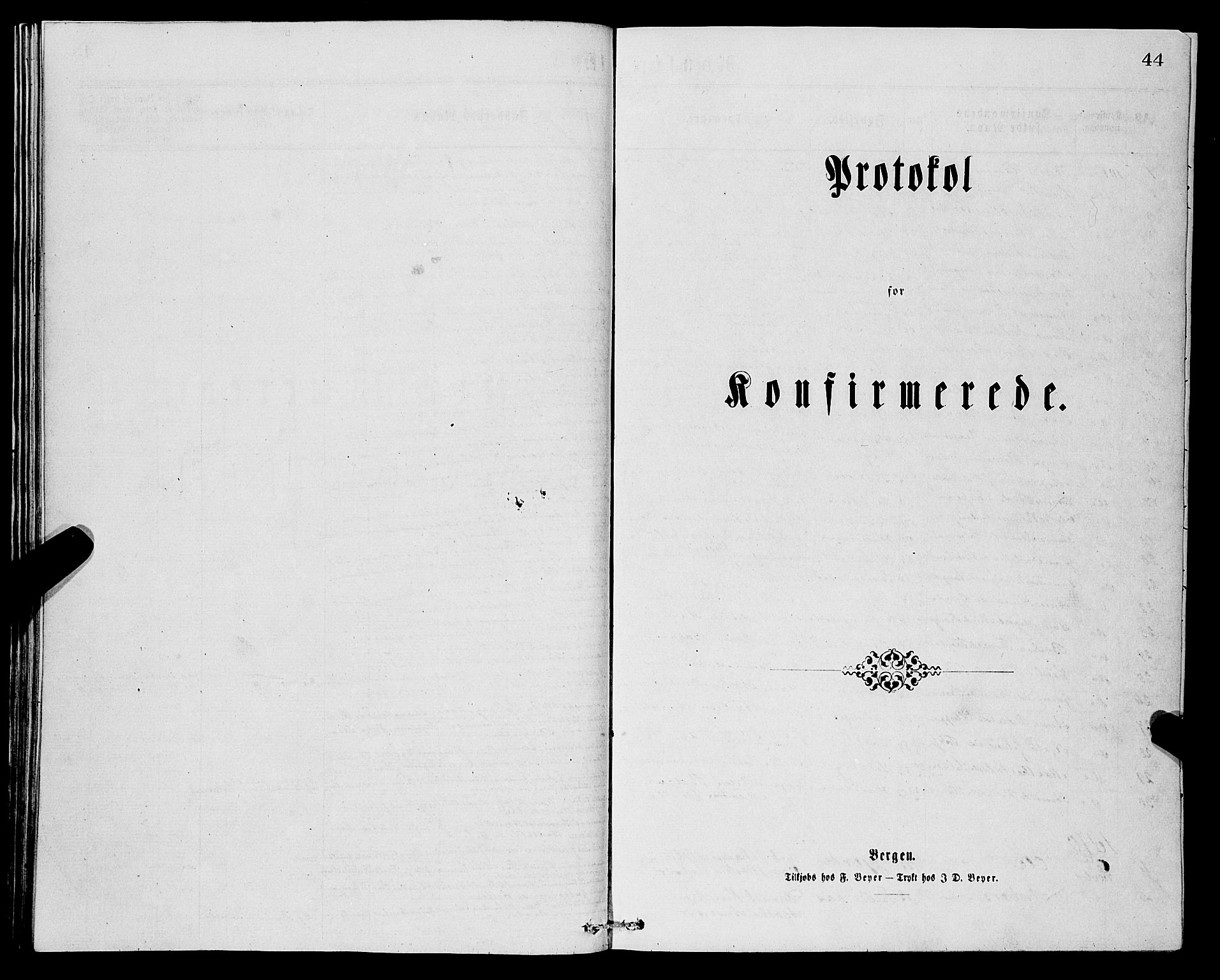 Samnanger Sokneprestembete, SAB/A-77501/H/Hab: Parish register (copy) no. A 1, 1869-1878, p. 44