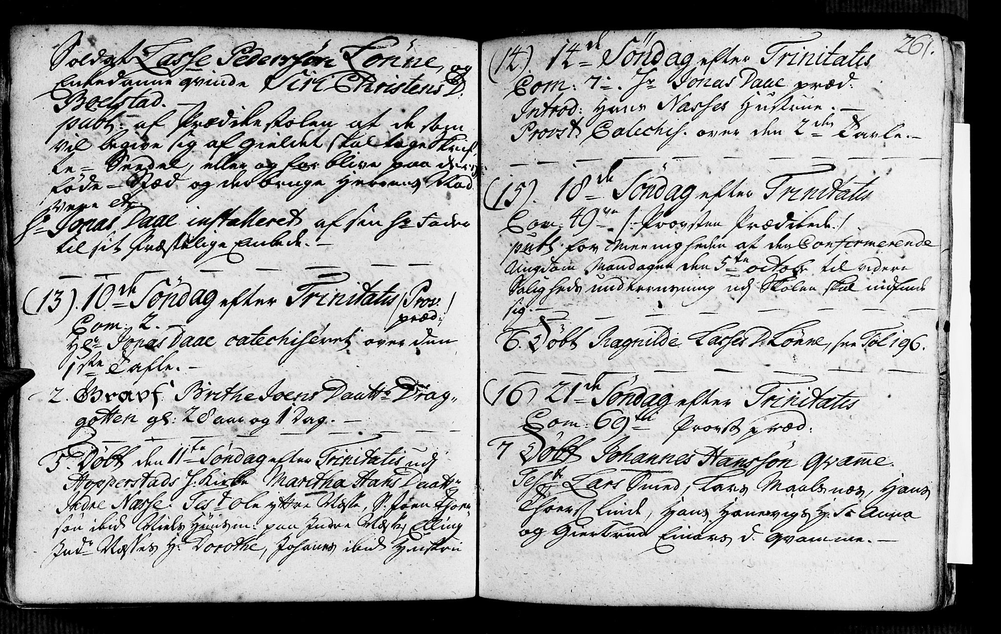 Vik sokneprestembete, SAB/A-81501: Parish register (official) no. A 2 /4, 1740-1754, p. 261