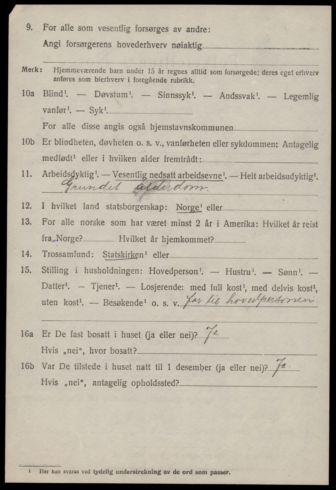 SAT, 1920 census for Sylte, 1920, p. 1206
