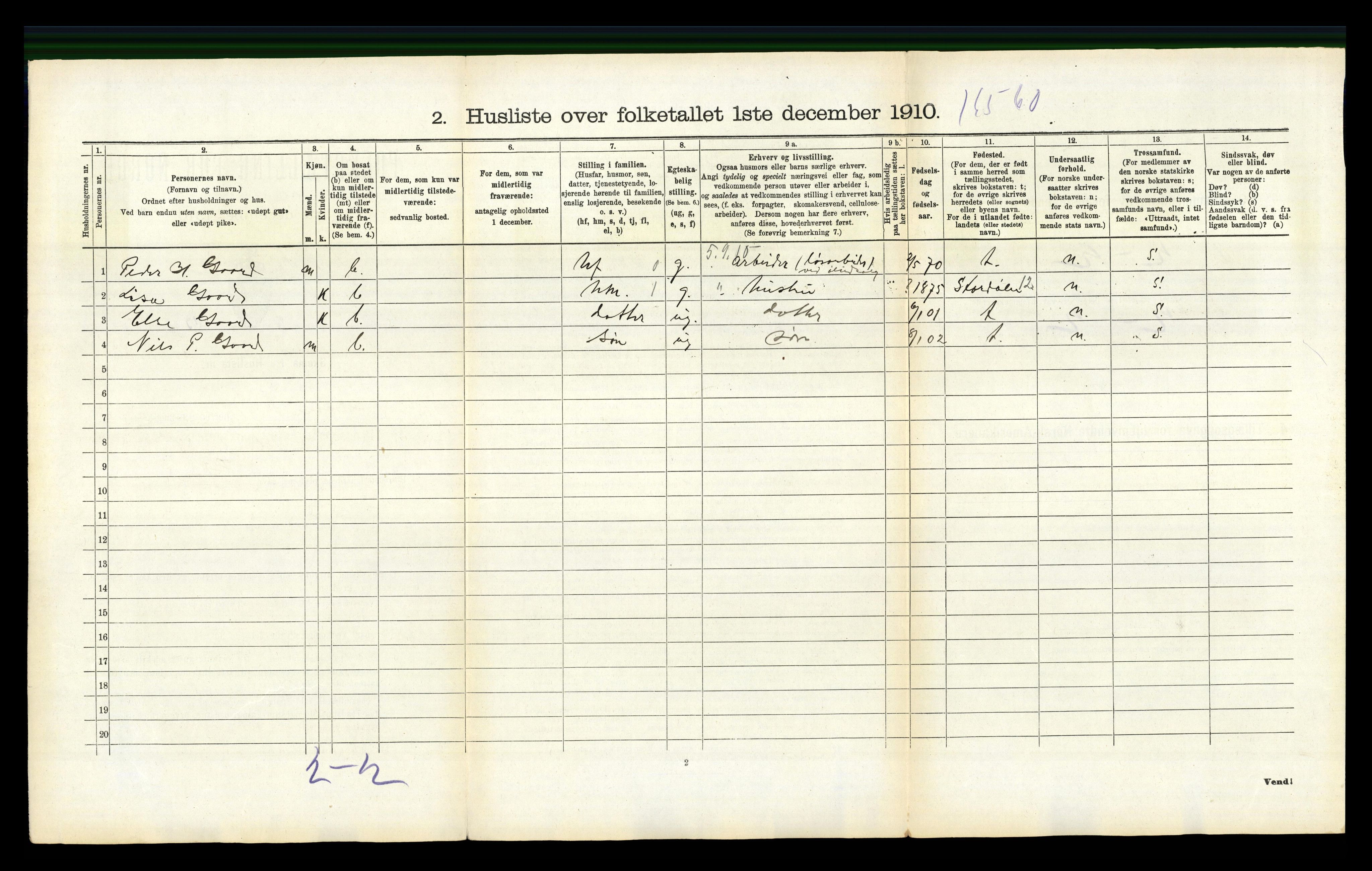 RA, 1910 census for Skåre, 1910, p. 361