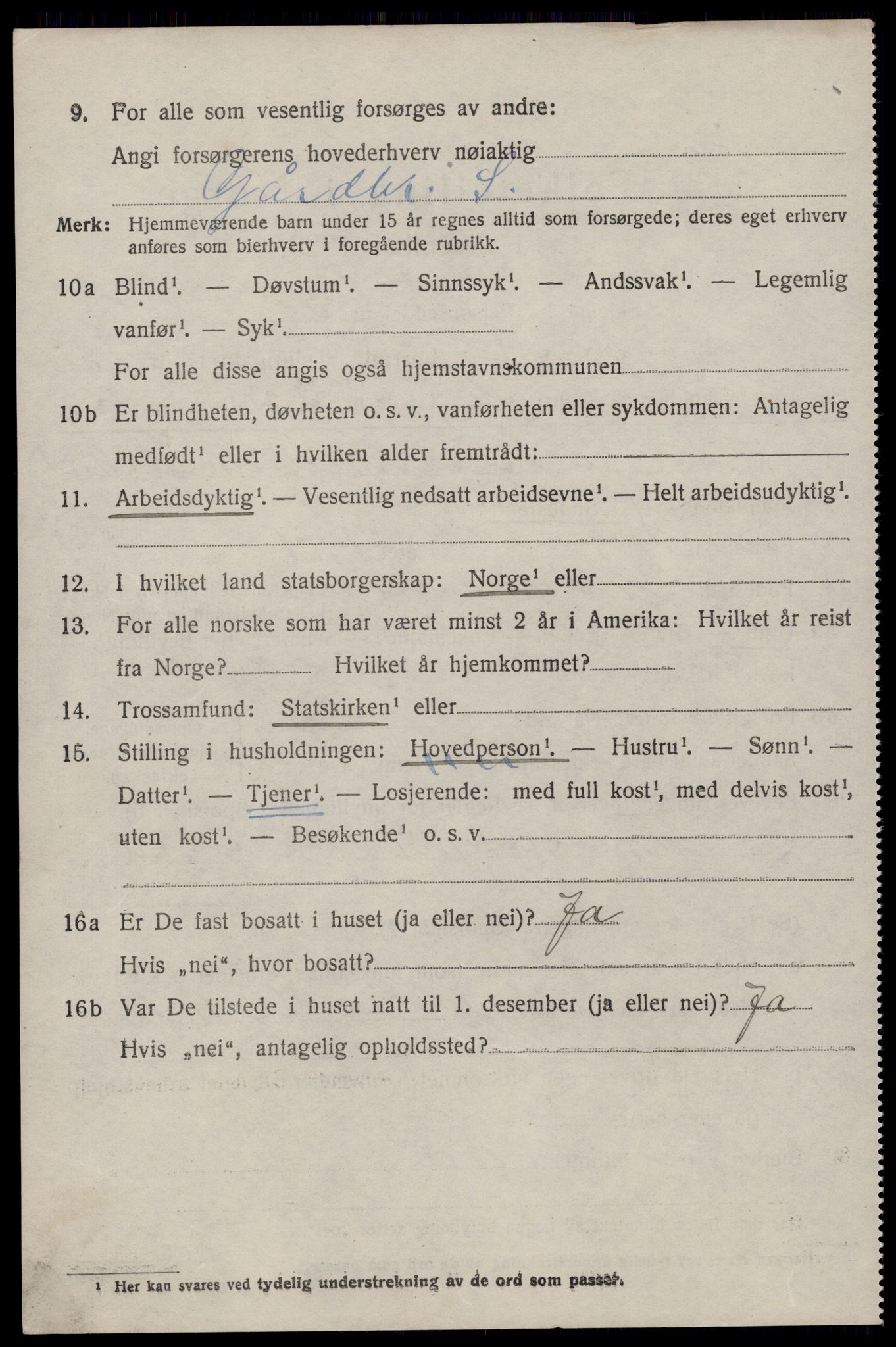 SAST, 1920 census for Høyland, 1920, p. 14093