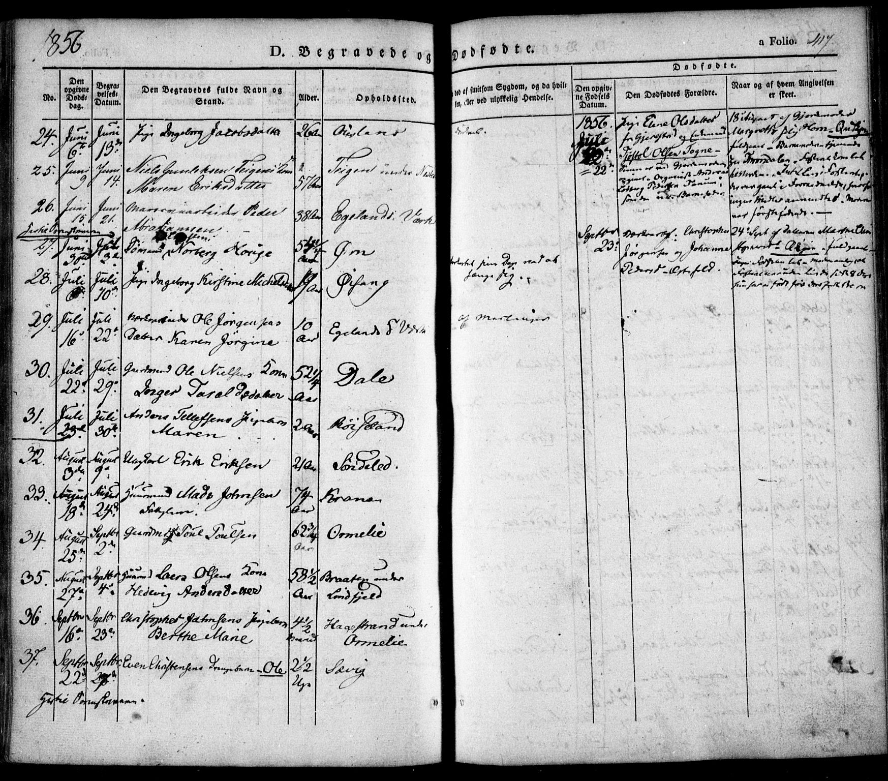 Søndeled sokneprestkontor, AV/SAK-1111-0038/F/Fa/L0002: Parish register (official) no. A 2, 1839-1860, p. 417