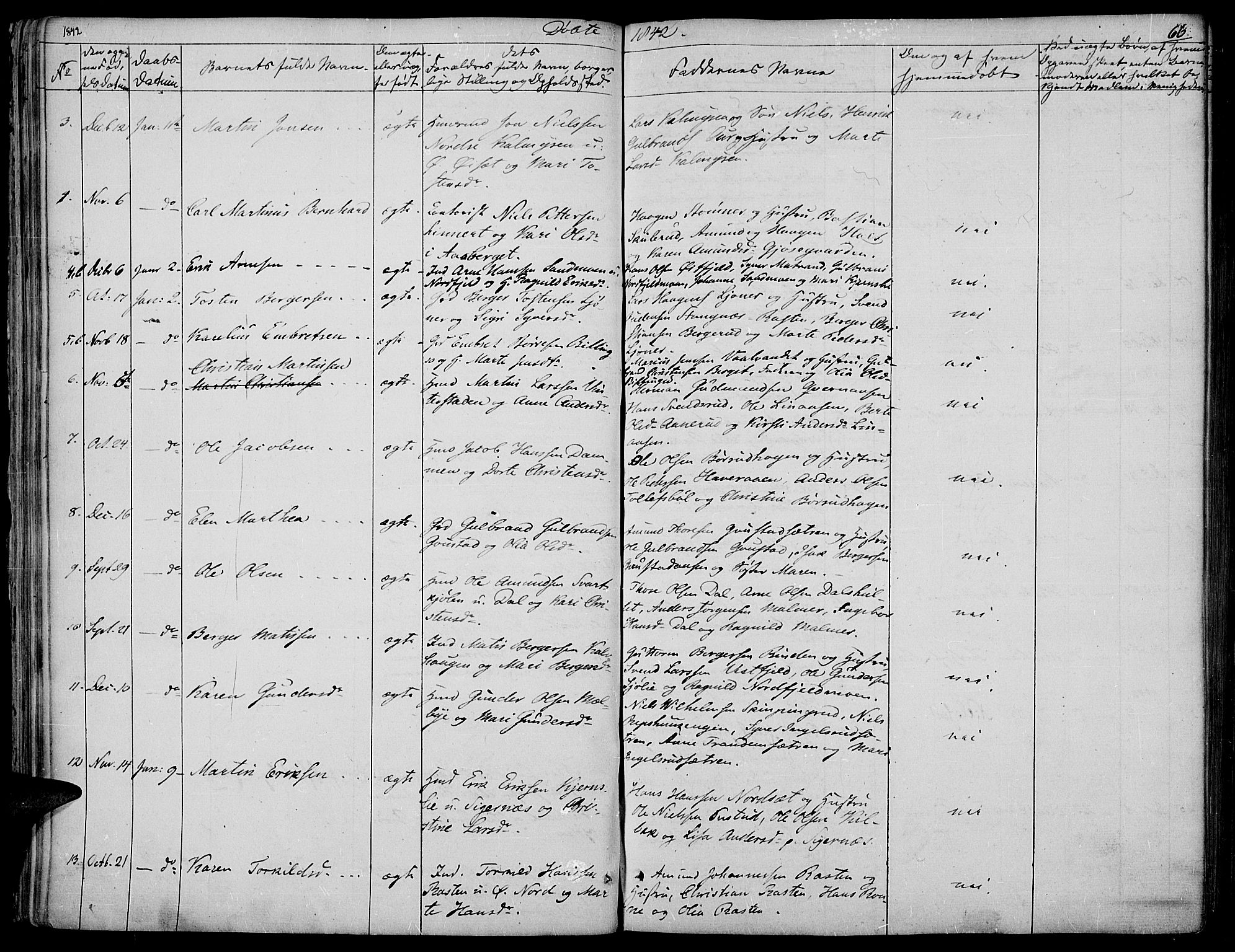 Vinger prestekontor, AV/SAH-PREST-024/H/Ha/Haa/L0008: Parish register (official) no. 8, 1839-1847, p. 66