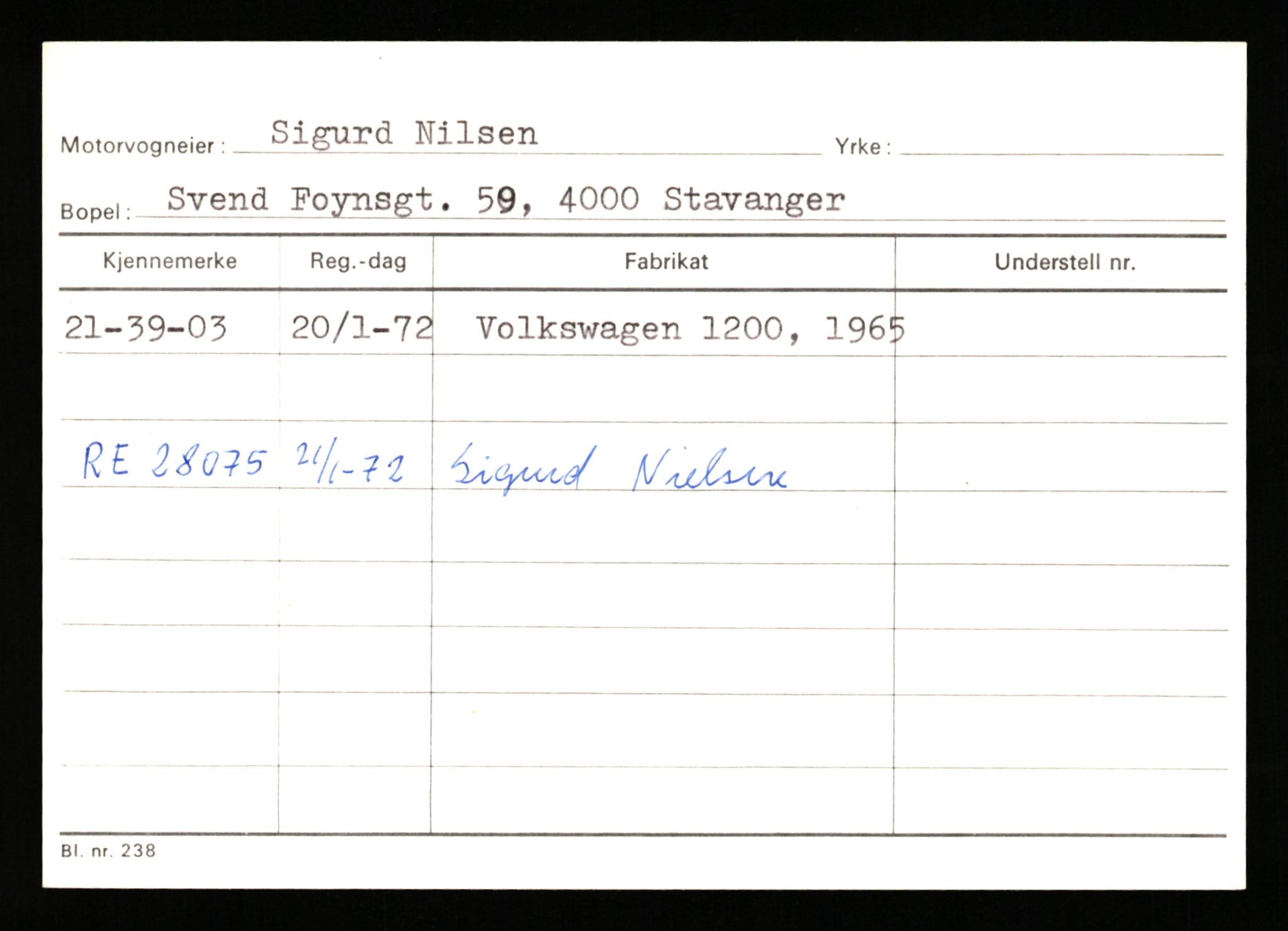 Stavanger trafikkstasjon, AV/SAST-A-101942/0/G/L0010: Registreringsnummer: 130000 - 239953, 1930-1971, p. 2533