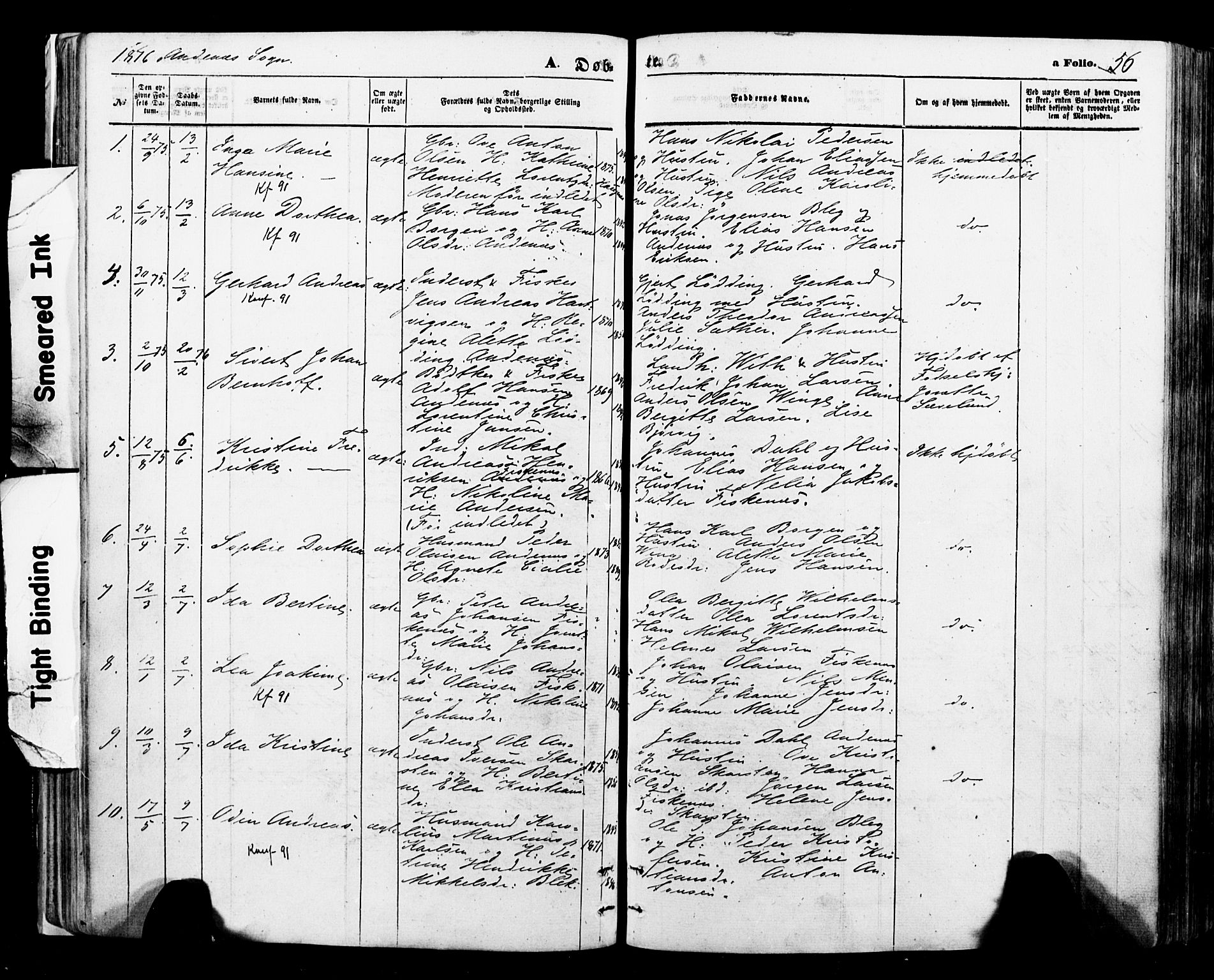 Ministerialprotokoller, klokkerbøker og fødselsregistre - Nordland, SAT/A-1459/897/L1398: Parish register (official) no. 897A05 /2, 1867-1880, p. 56