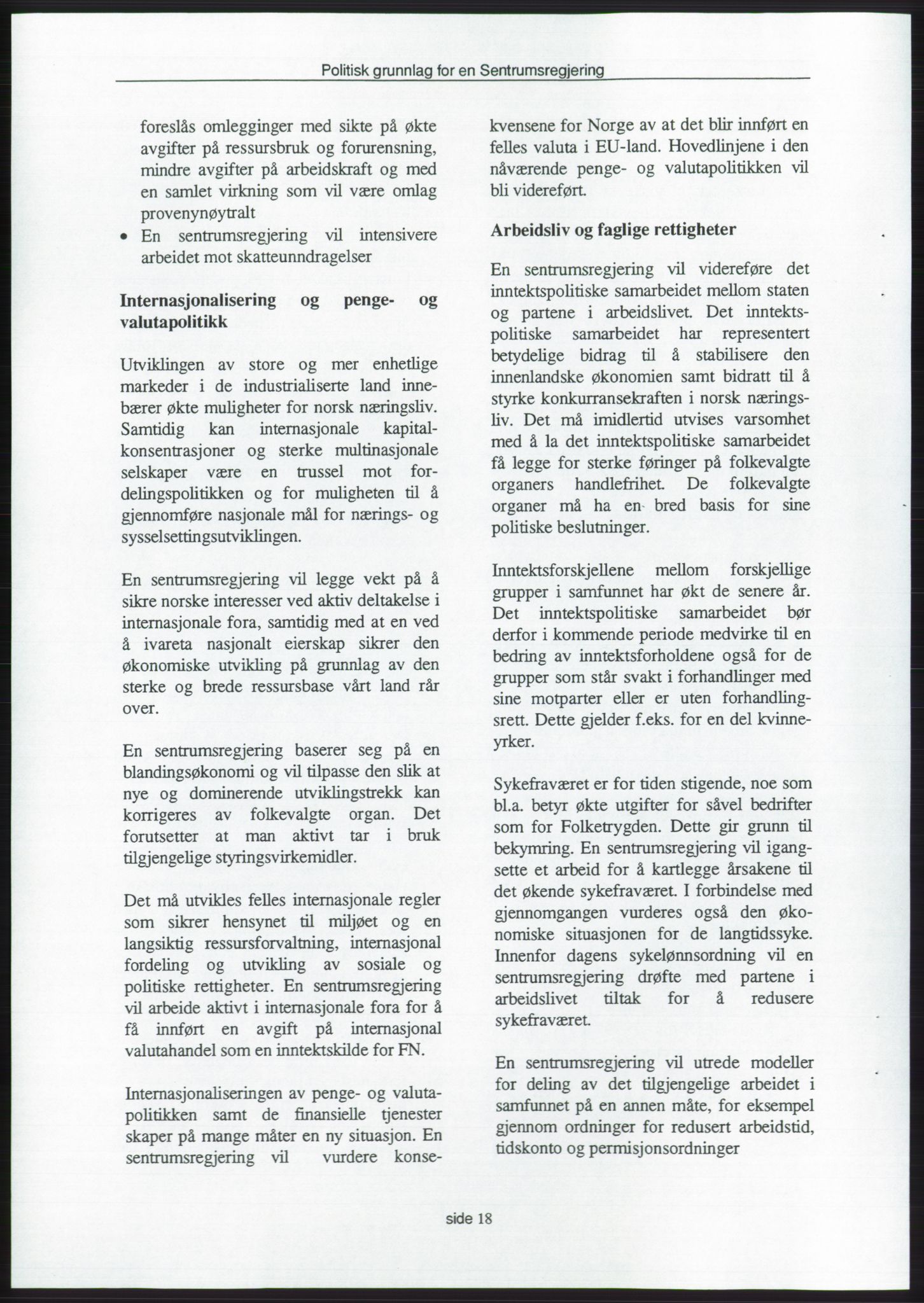Forhandlingene mellom Kristelig Folkeparti, Senterpartiet og Venstre om dannelse av regjering, RA/PA-1073/A/L0001: Forhandlingsprotokoller, 1997, p. 172
