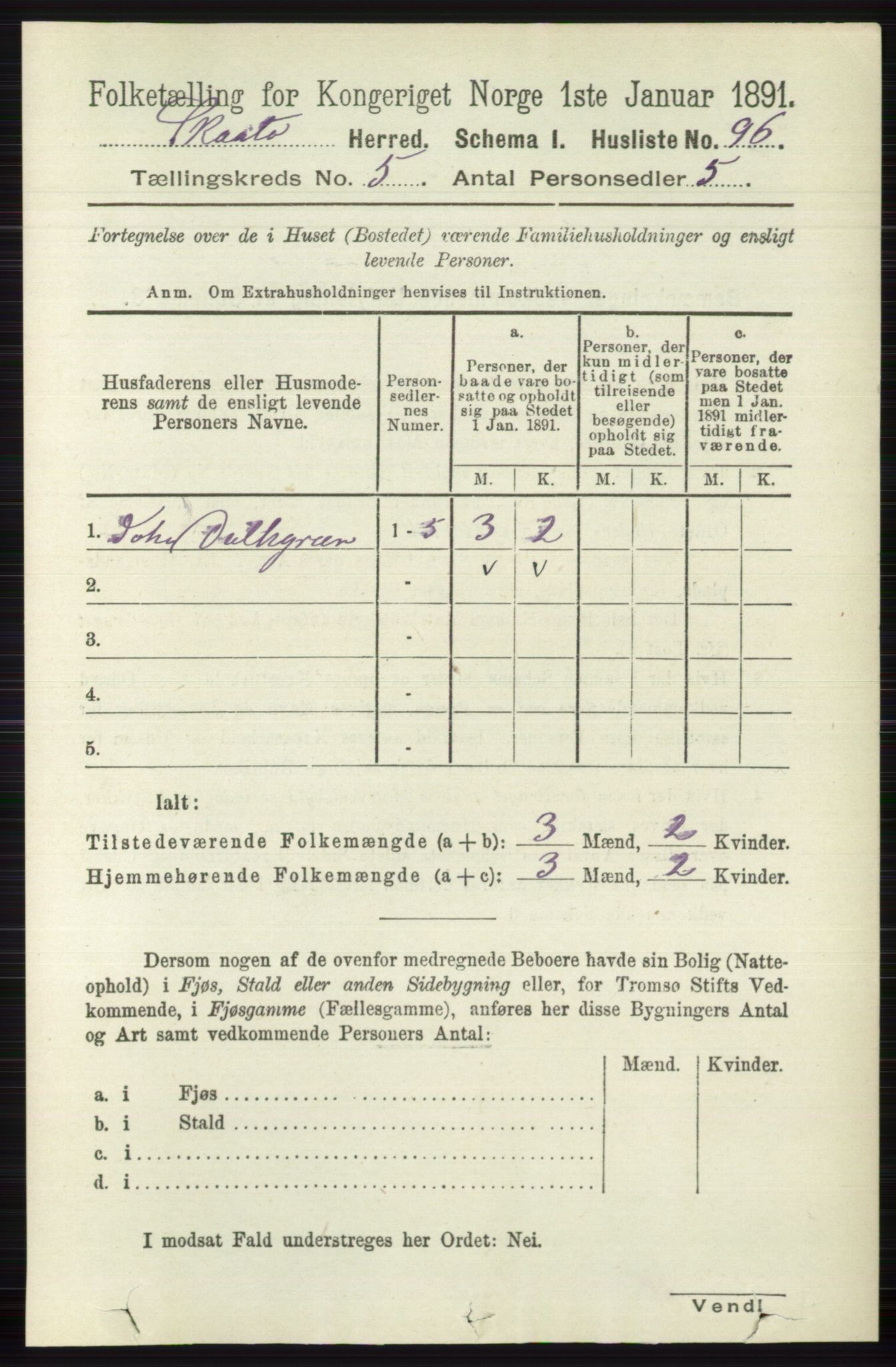 RA, 1891 census for 0815 Skåtøy, 1891, p. 1910