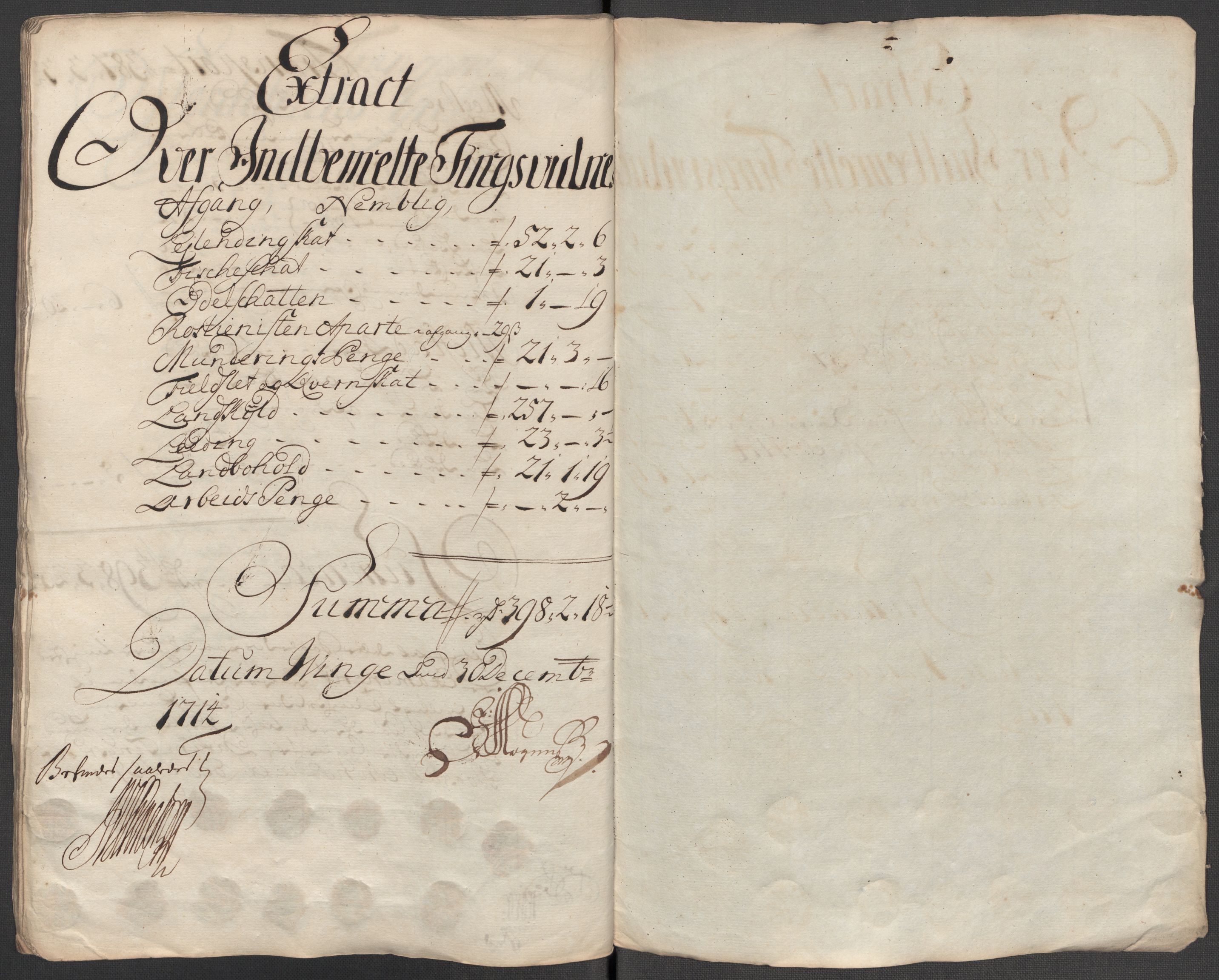 Rentekammeret inntil 1814, Reviderte regnskaper, Fogderegnskap, RA/EA-4092/R62/L4204: Fogderegnskap Stjørdal og Verdal, 1714, p. 317