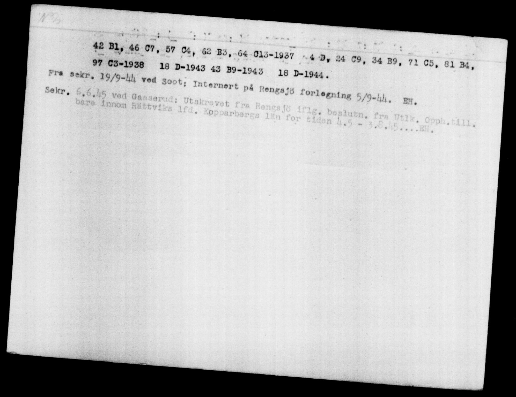 Den Kgl. Norske Legasjons Flyktningskontor, RA/S-6753/V/Va/L0012: Kjesäterkartoteket.  Flyktningenr. 28300-31566, 1940-1945, p. 1980