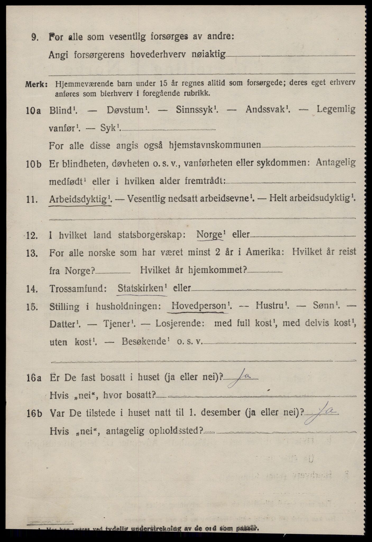 SAT, 1920 census for Øre, 1920, p. 1610