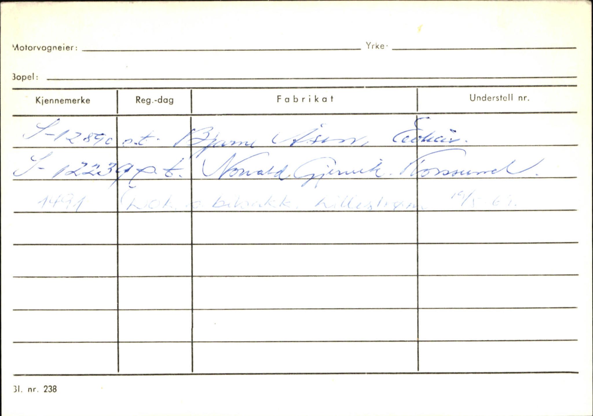 Statens vegvesen, Sogn og Fjordane vegkontor, AV/SAB-A-5301/4/F/L0131: Eigarregister Høyanger P-Å. Stryn S-Å, 1945-1975, p. 822