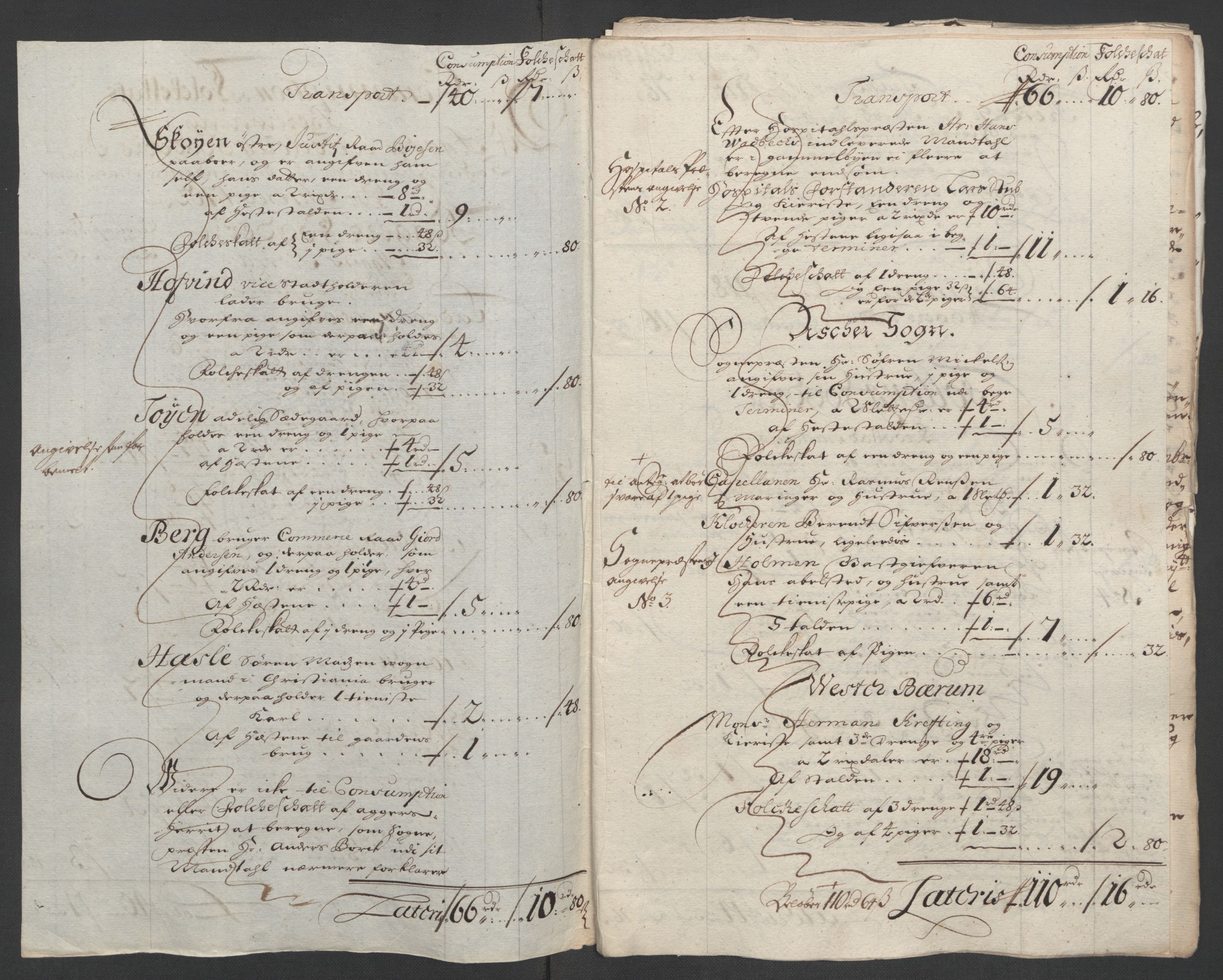 Rentekammeret inntil 1814, Reviderte regnskaper, Fogderegnskap, AV/RA-EA-4092/R10/L0444: Fogderegnskap Aker og Follo, 1701-1702, p. 260