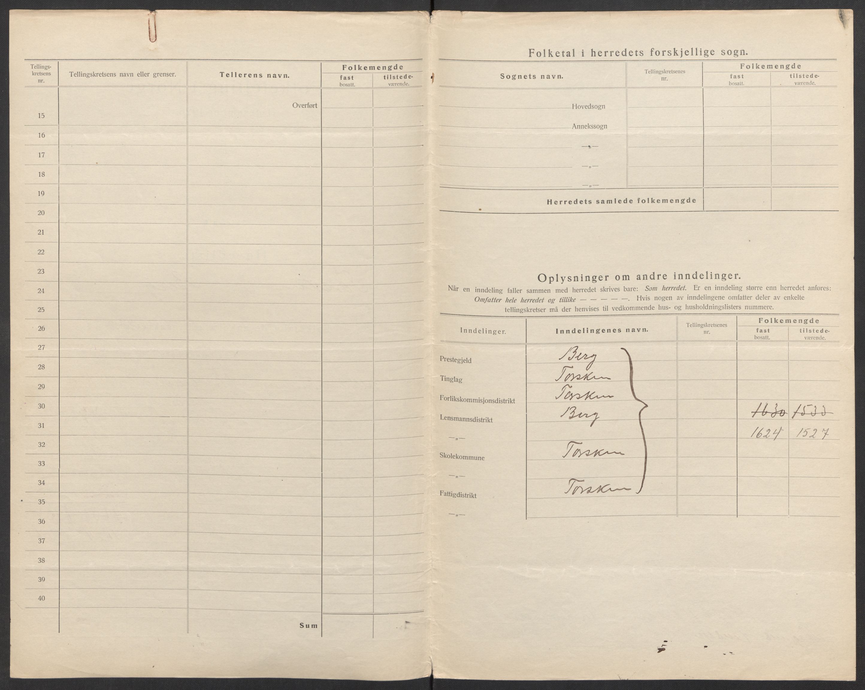 SATØ, 1920 census for Torsken, 1920, p. 5