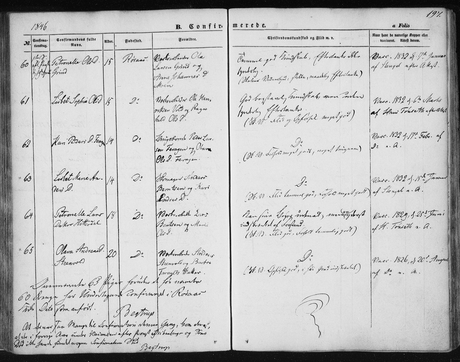 Ministerialprotokoller, klokkerbøker og fødselsregistre - Sør-Trøndelag, AV/SAT-A-1456/681/L0931: Parish register (official) no. 681A09, 1845-1859, p. 197