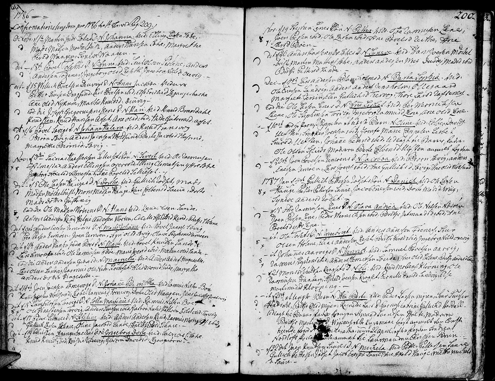 Ministerialprotokoller, klokkerbøker og fødselsregistre - Møre og Romsdal, SAT/A-1454/507/L0067: Parish register (official) no. 507A02, 1767-1788, p. 200