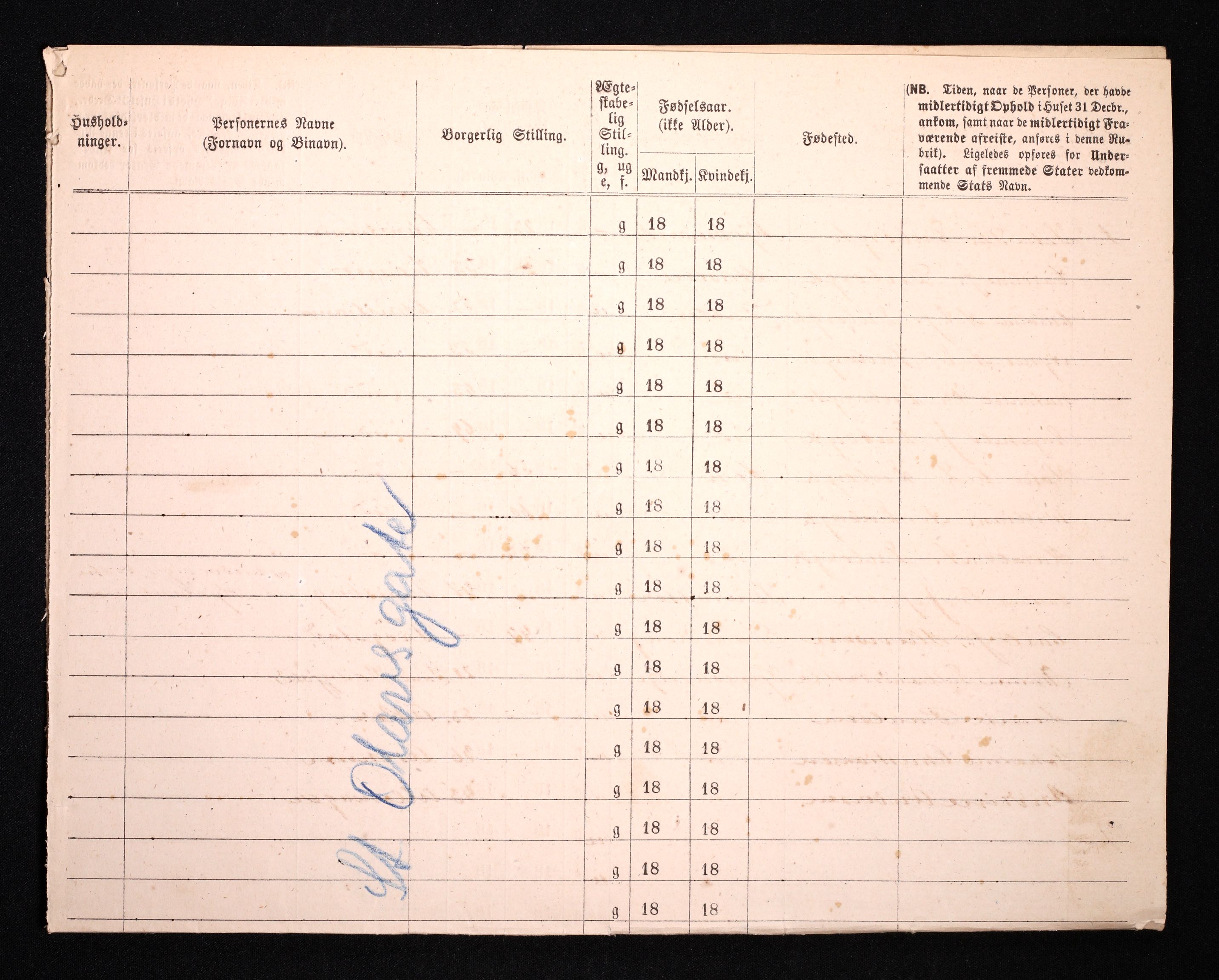 RA, 1870 census for 0301 Kristiania, 1870, p. 3579